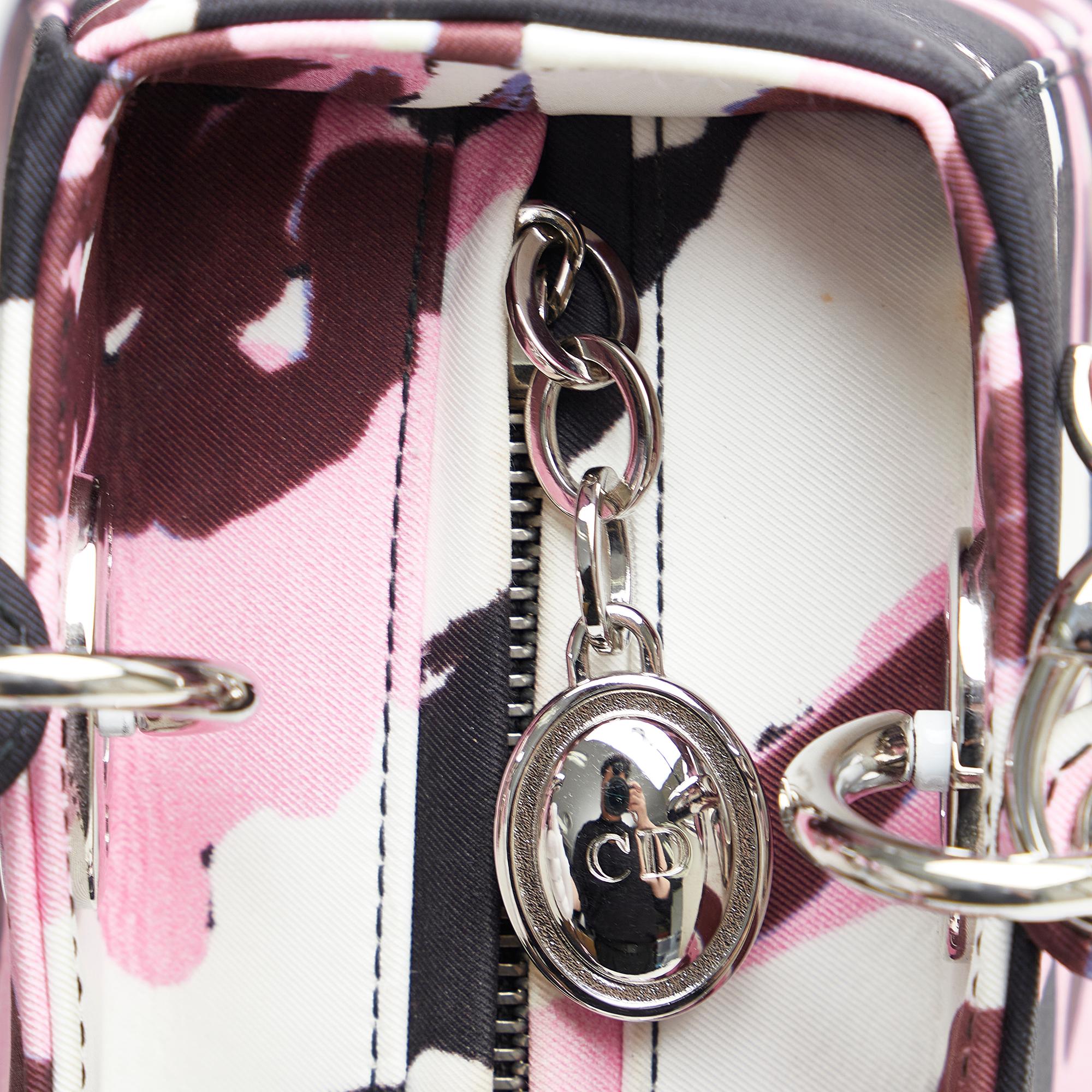 Dior Medium Floral Graffiti Lady Dior (SHG-y1sBoP)