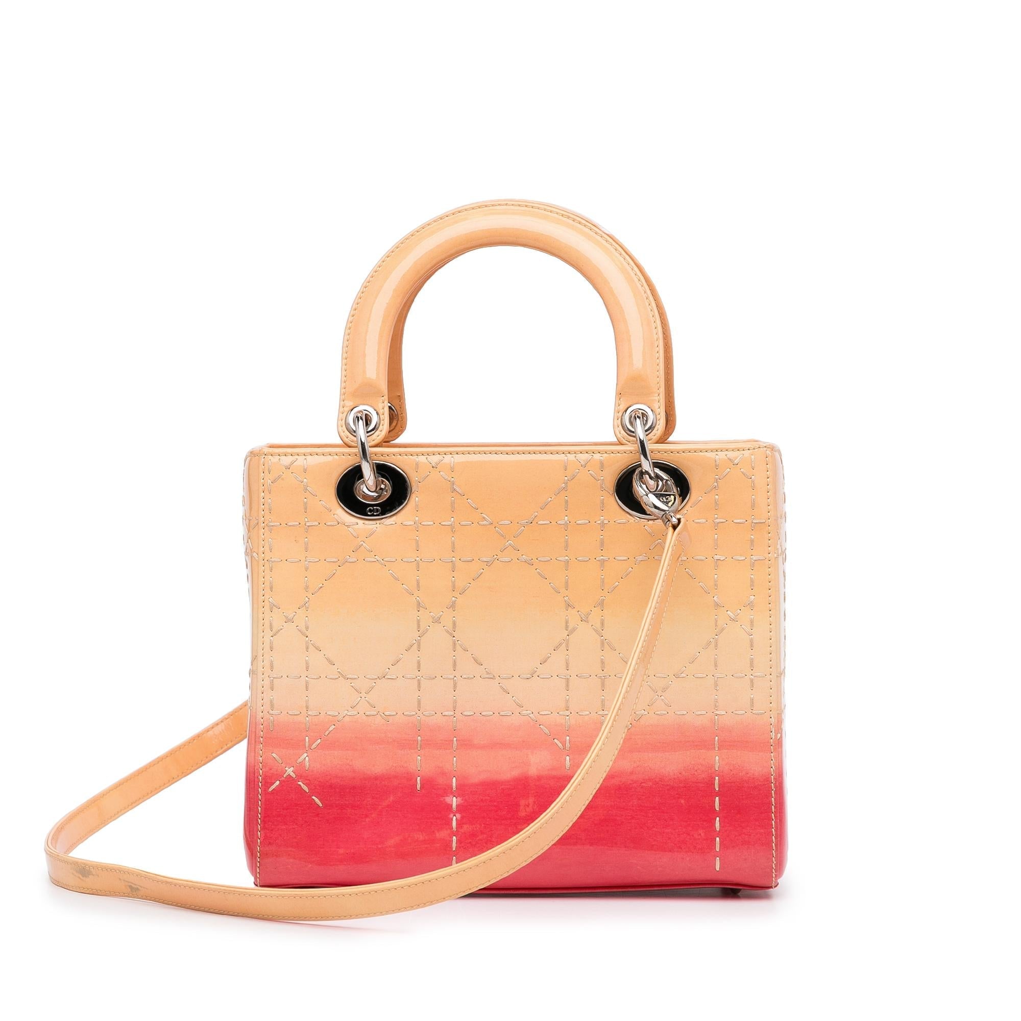 Dior Medium Patent Ombre Cannage Lady Dior (SHG-jRDtNF)