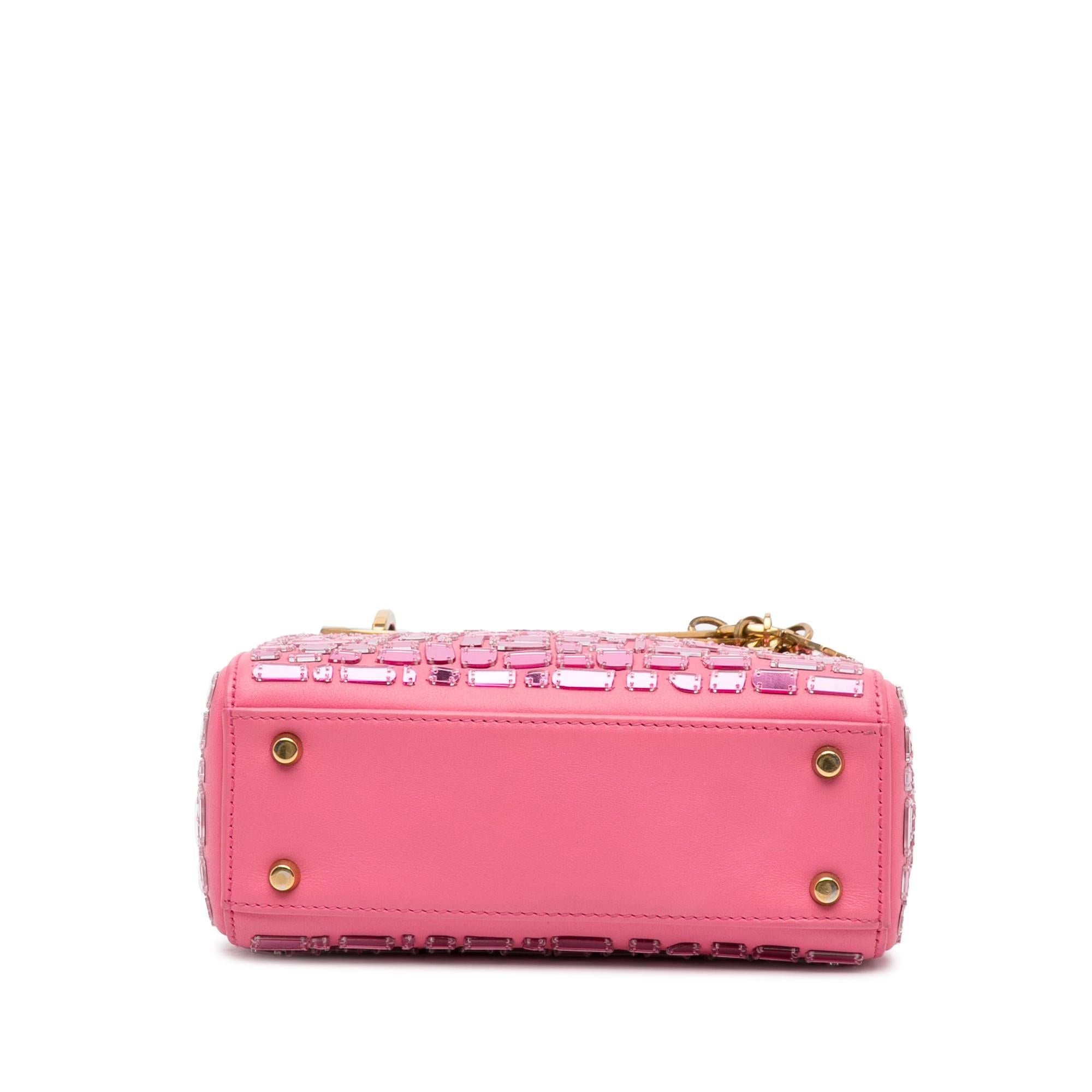 Dior Mini Lady Dior Embroidered Mosaic of Mirrors (SHG-VLVCzG)