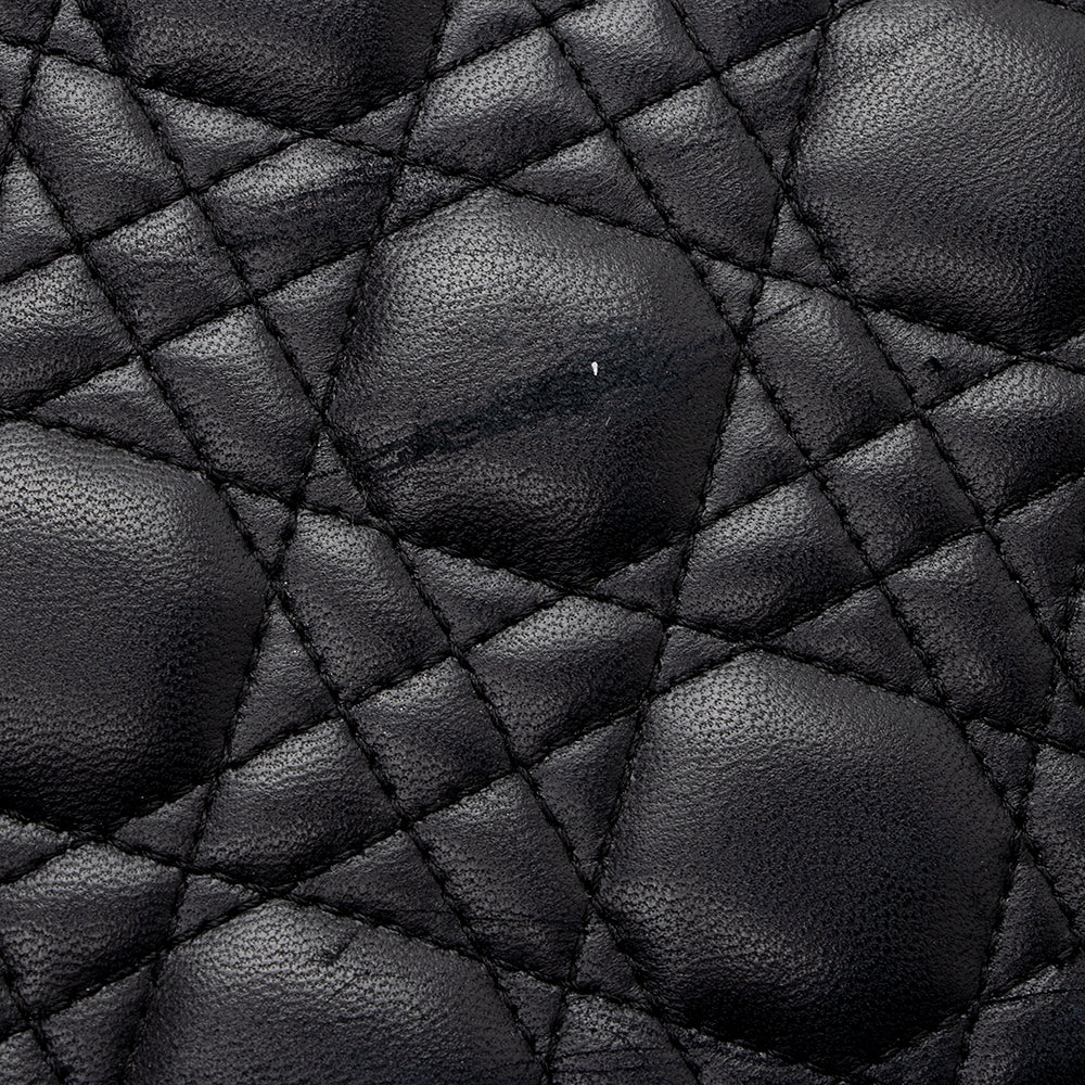 Dior  Lambskin Lady Dior Large Tote (SHF-17064)