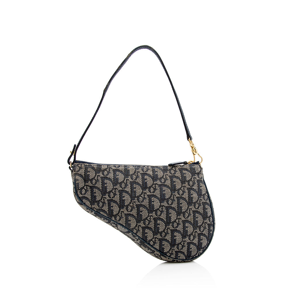 Dior  Oblique Mini Saddle Bag (SHF-21371)