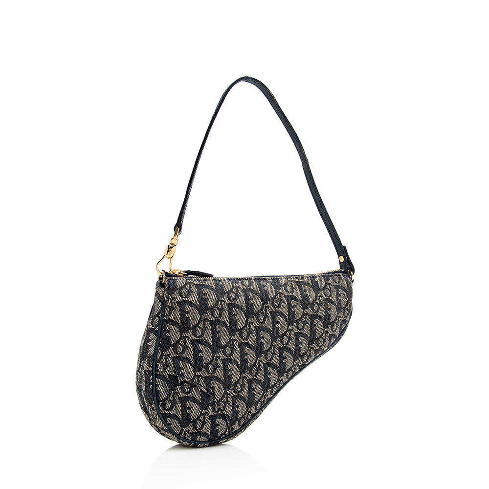 Dior  Oblique Mini Saddle Bag (SHF-21371)