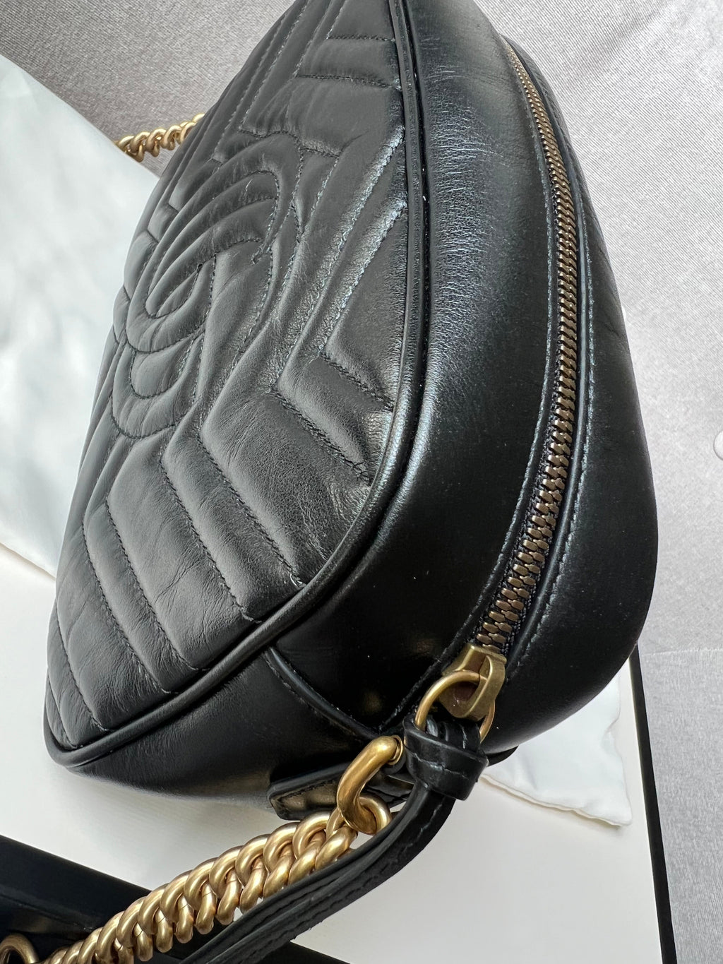 Gucci GG Black Marmont Small Shoulder Bag