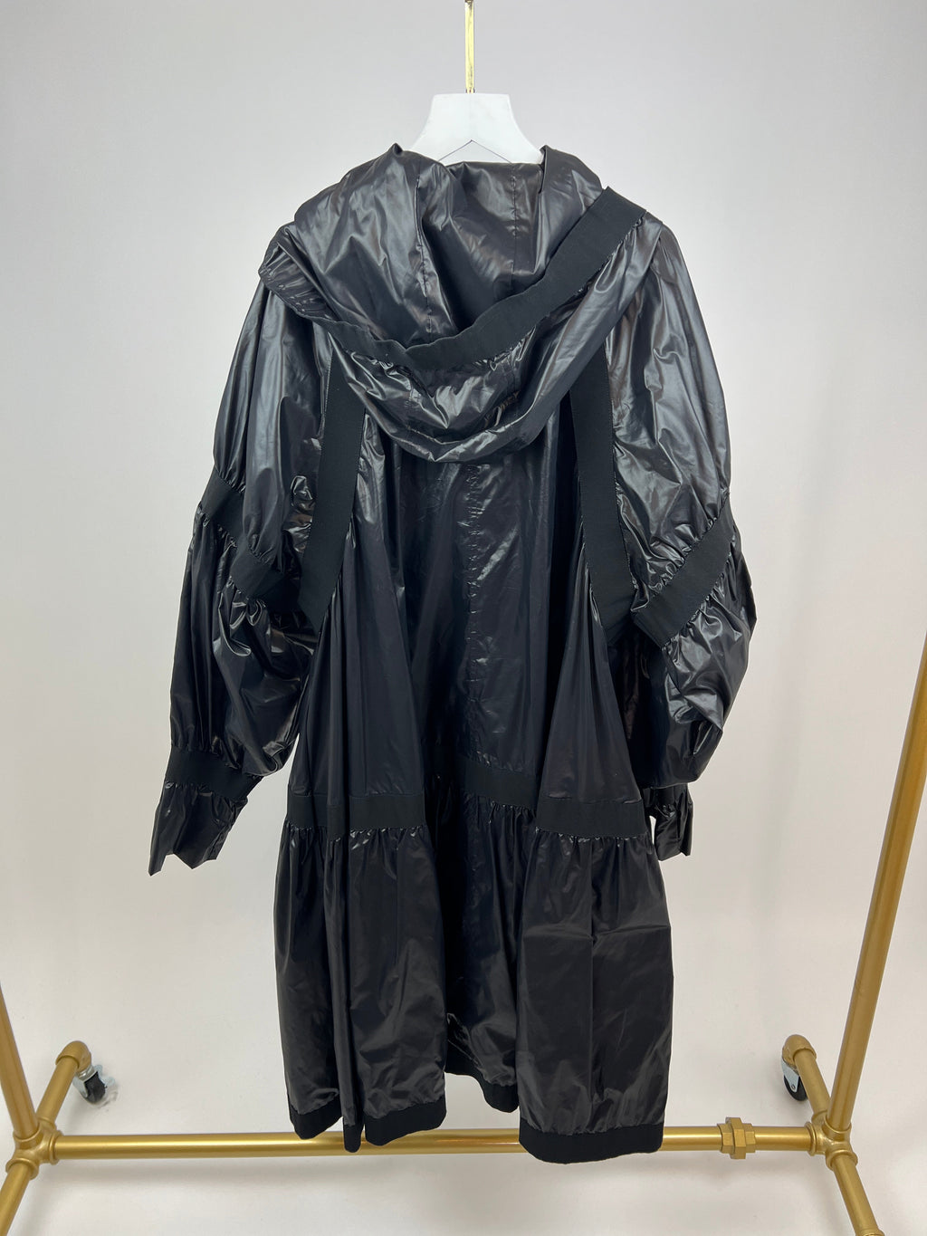 Chanel Black Rain Jacket with CC Logo Size FR 46 (UK 20)