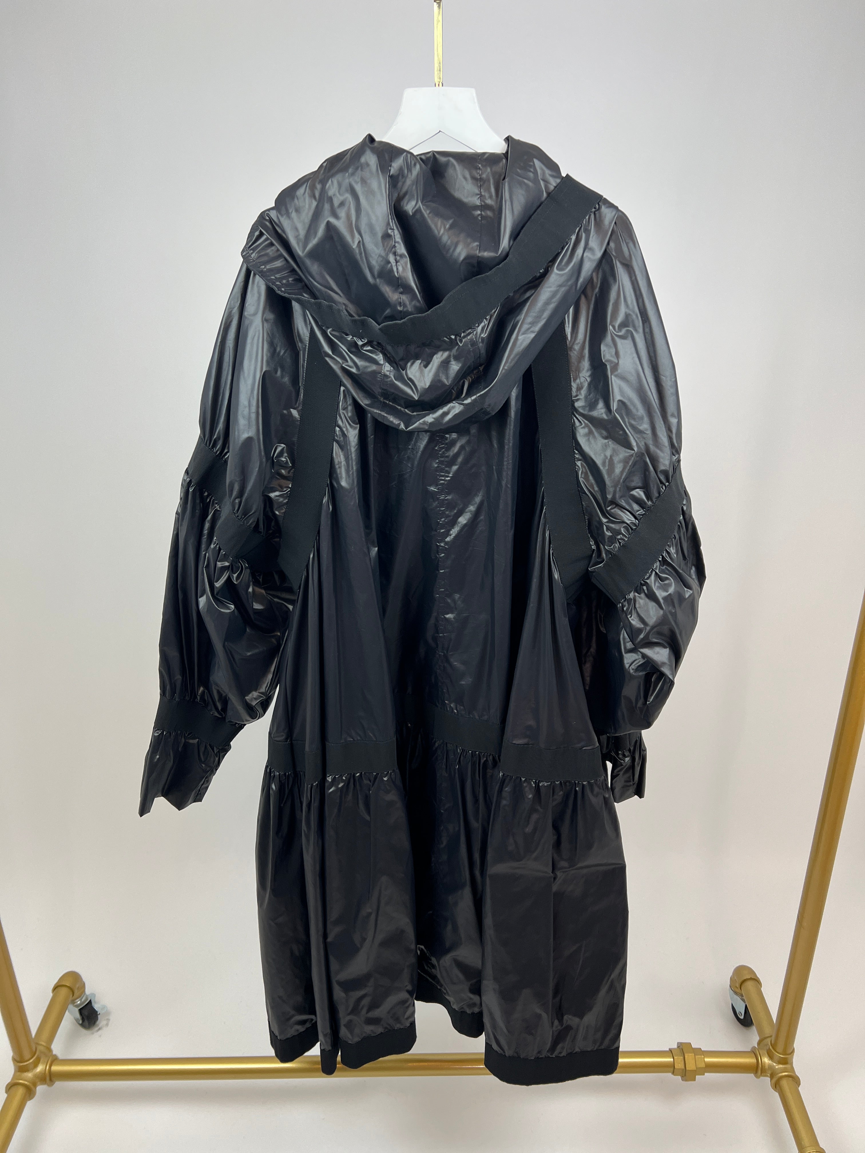 Chanel Black Rain Jacket with CC Logo Size FR 46 (UK 20)