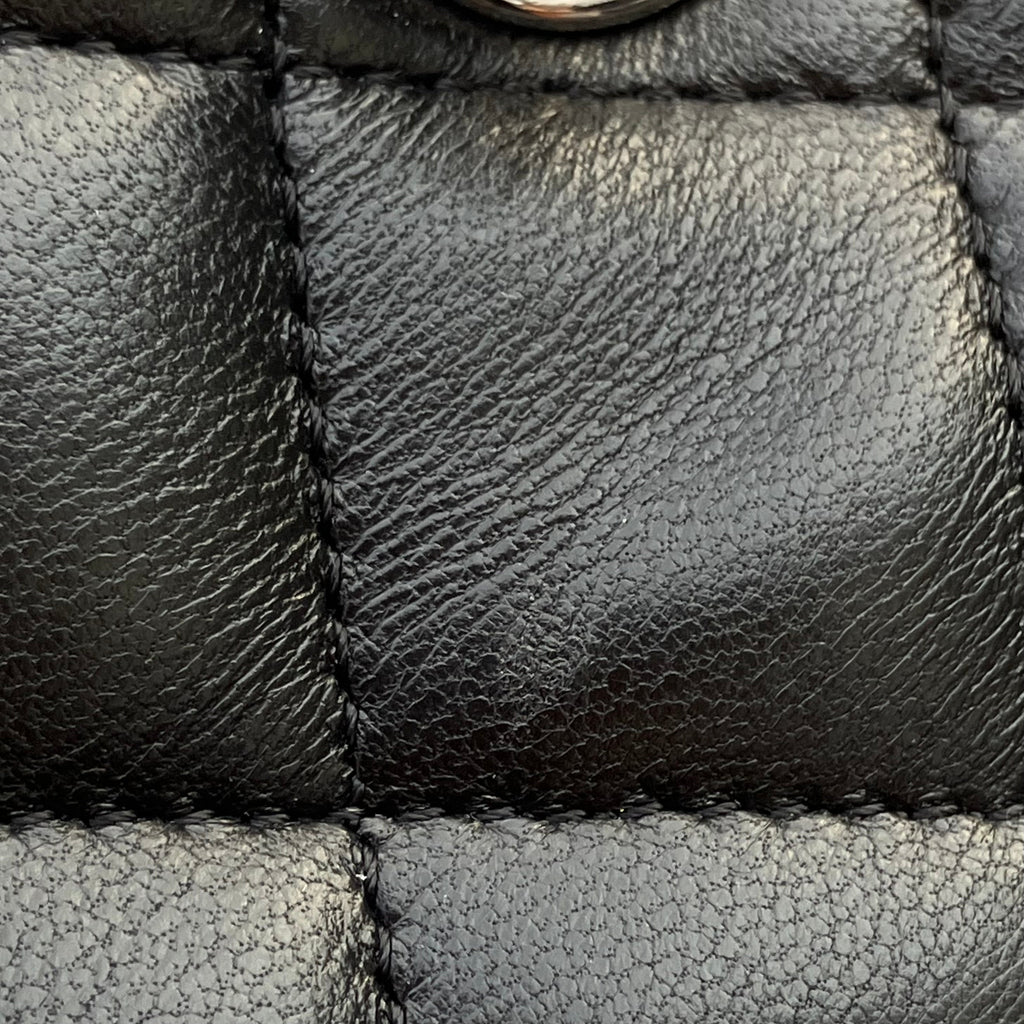 Chanel Black Lambskin Medium Classic Double Flap Shoulder Bag