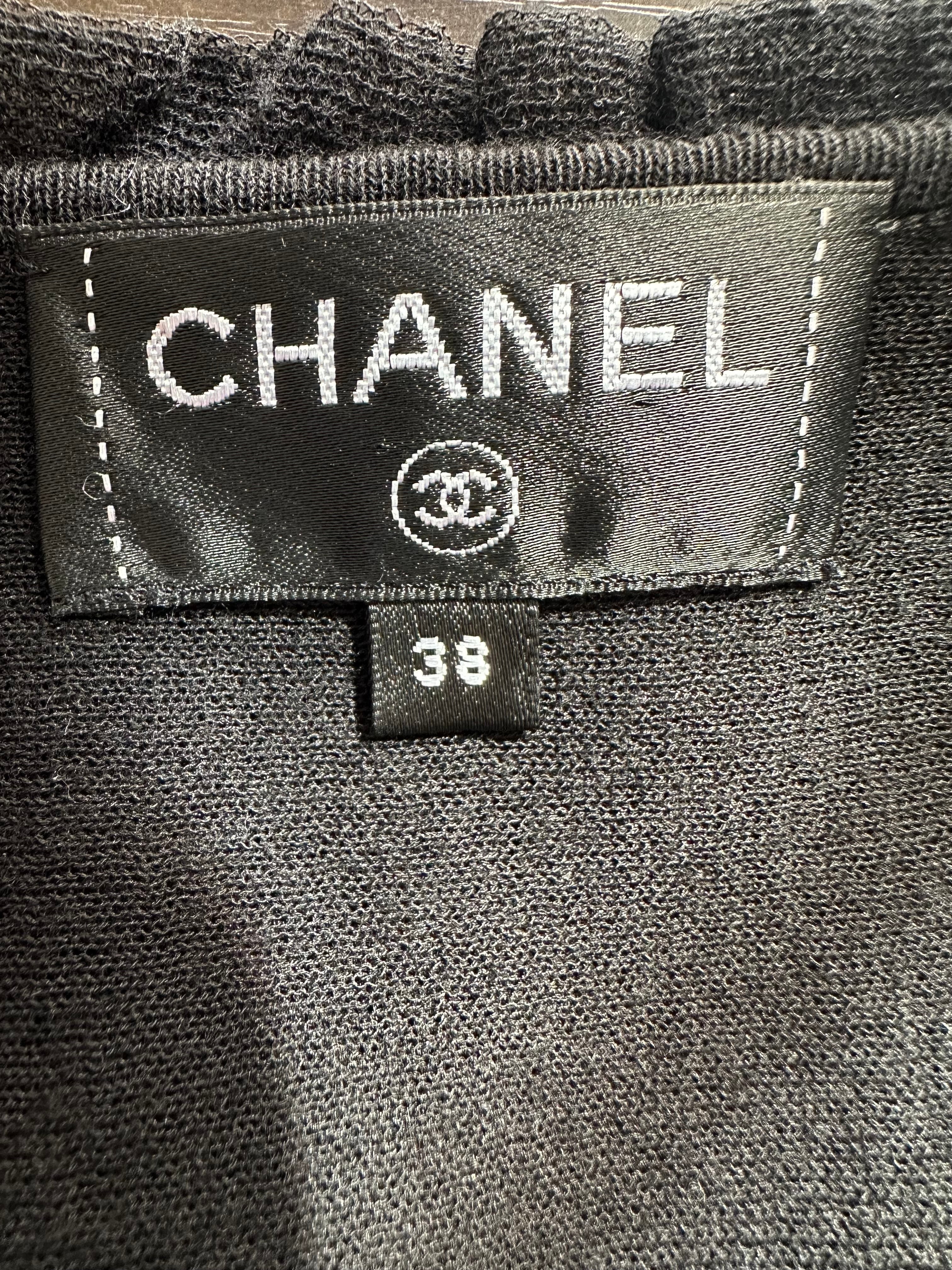Chanel Black A-Line Lace Mini Dress Size FR 38 (UK 10)