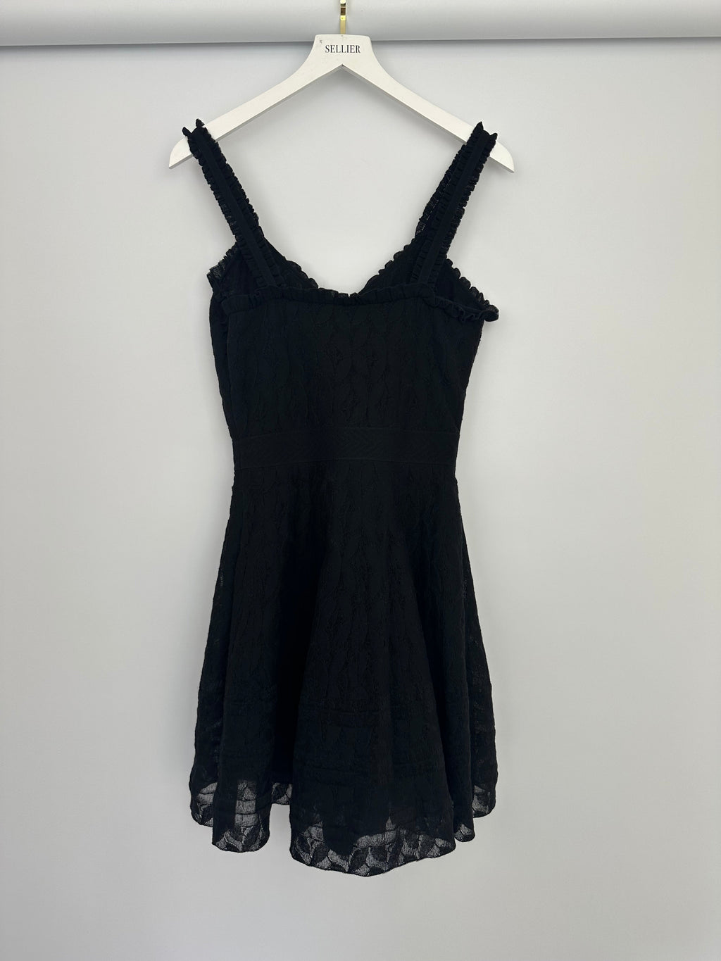 Chanel Black A-Line Lace Mini Dress Size FR 38 (UK 10)