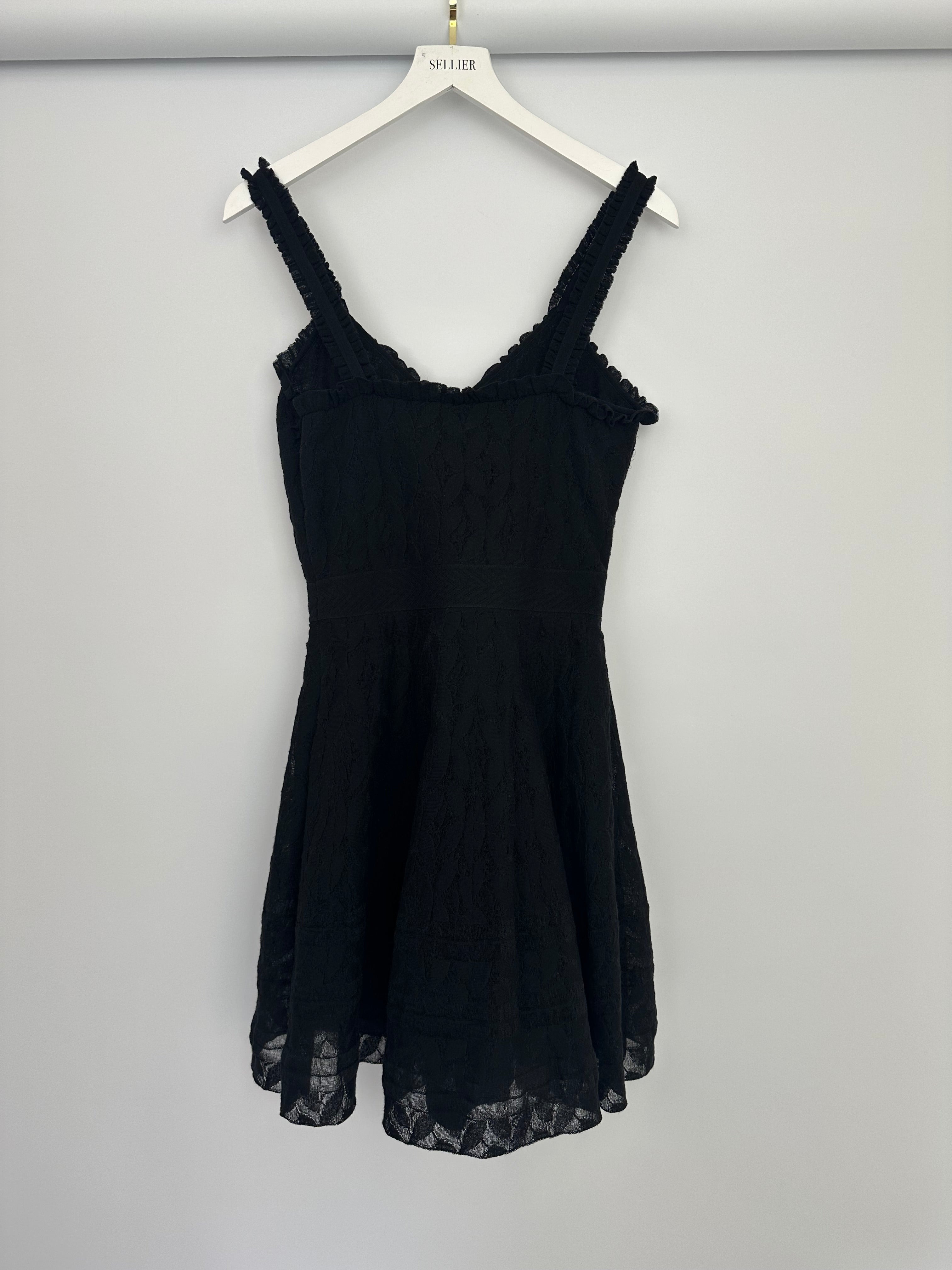 Chanel Black A-Line Lace Mini Dress Size FR 38 (UK 10)