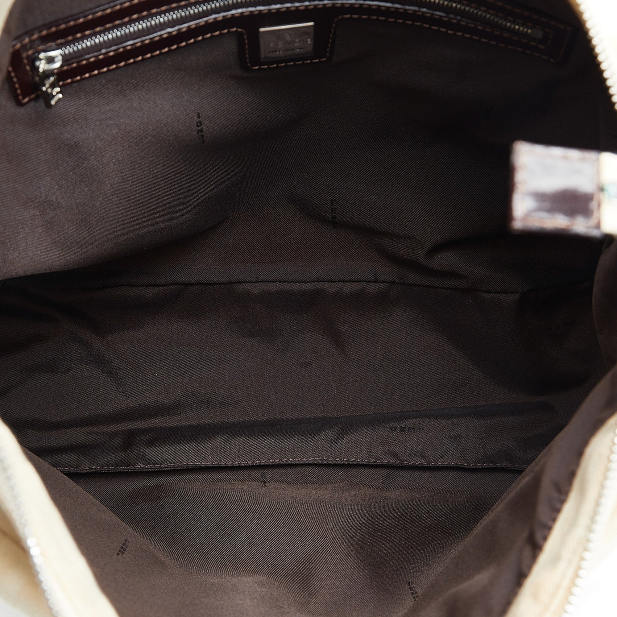 FENDI Zucca Canvas Shoulder Bag