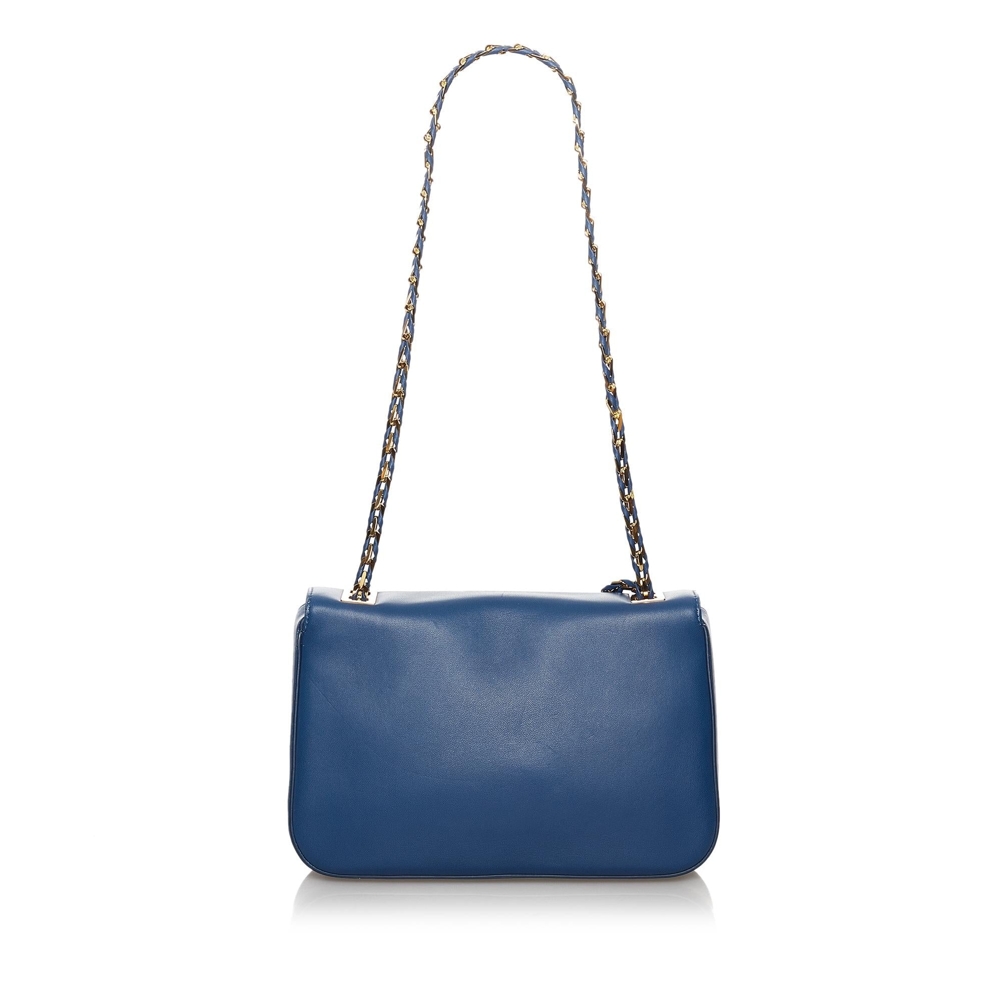 Fendi Be Baguette Leather Crossbody Bag (SHG-30577)
