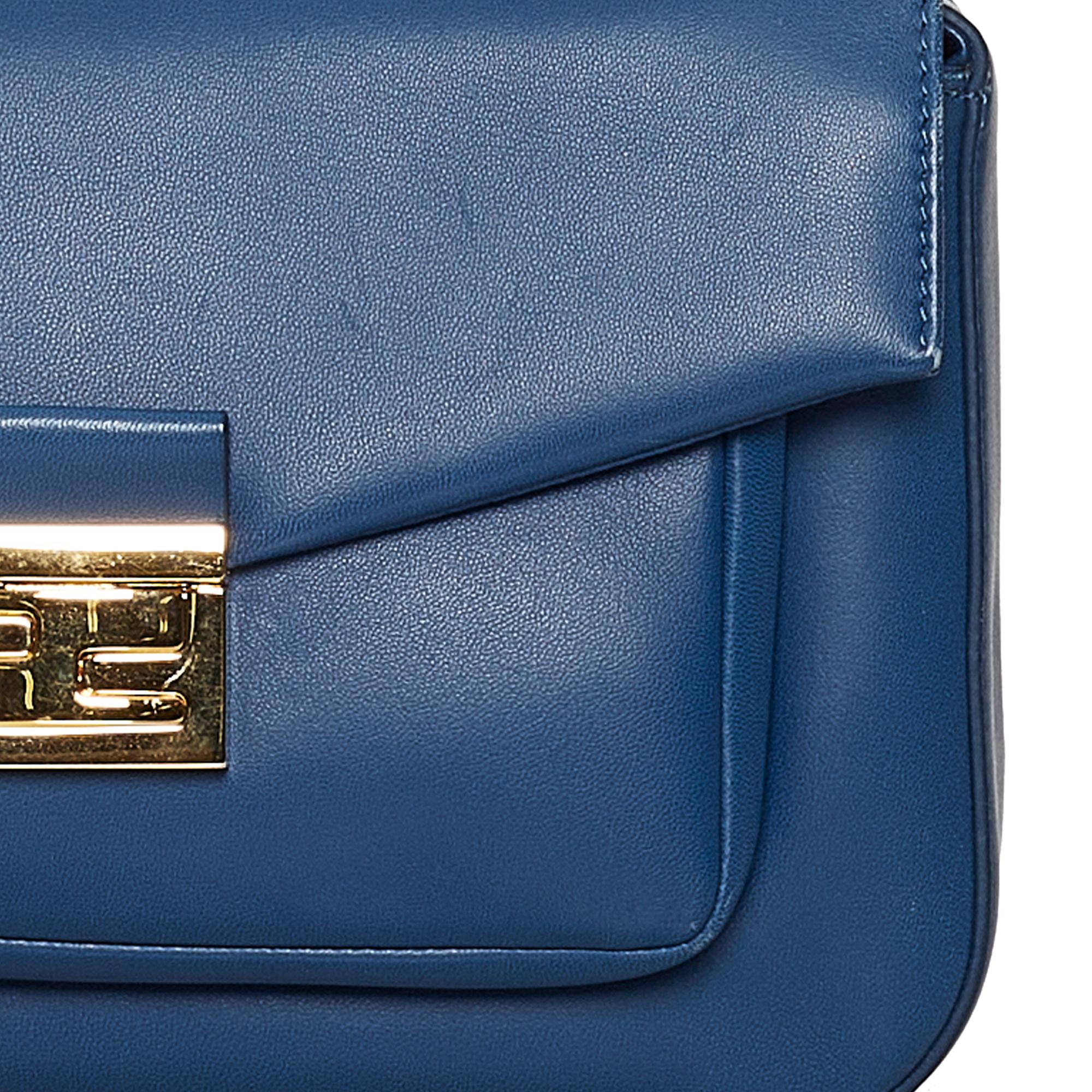 Fendi Be Baguette Leather Crossbody Bag (SHG-30577)
