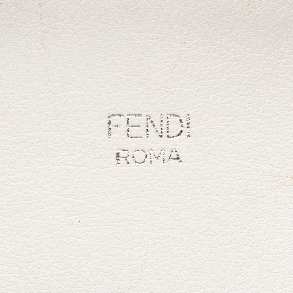 Fendi Calfskin Flowerland Studded By The Way Medium Boston Bag (SHF-23632)