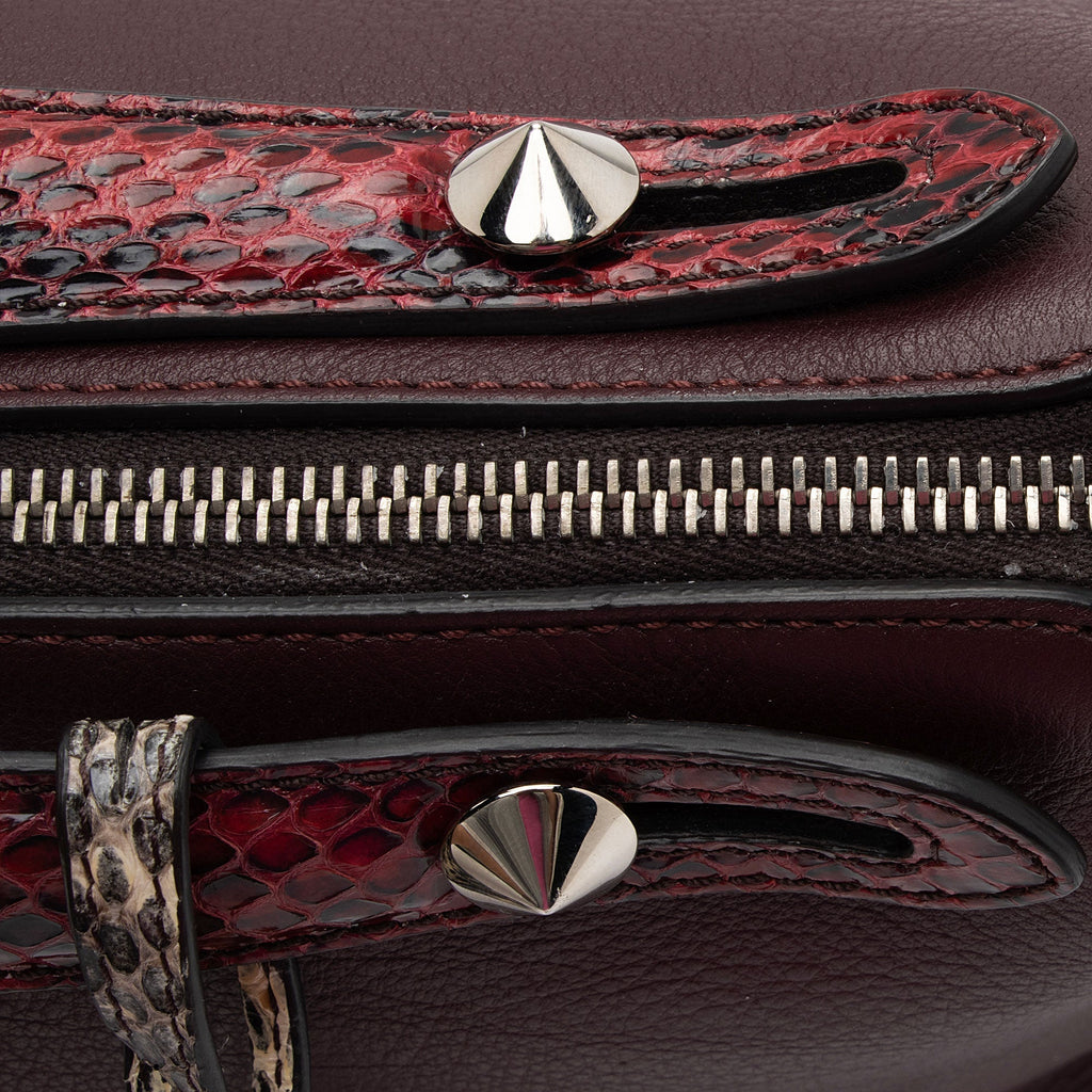 Fendi Calfskin Python By The Way Small Boston Bag (SHF-yJjZI0)
