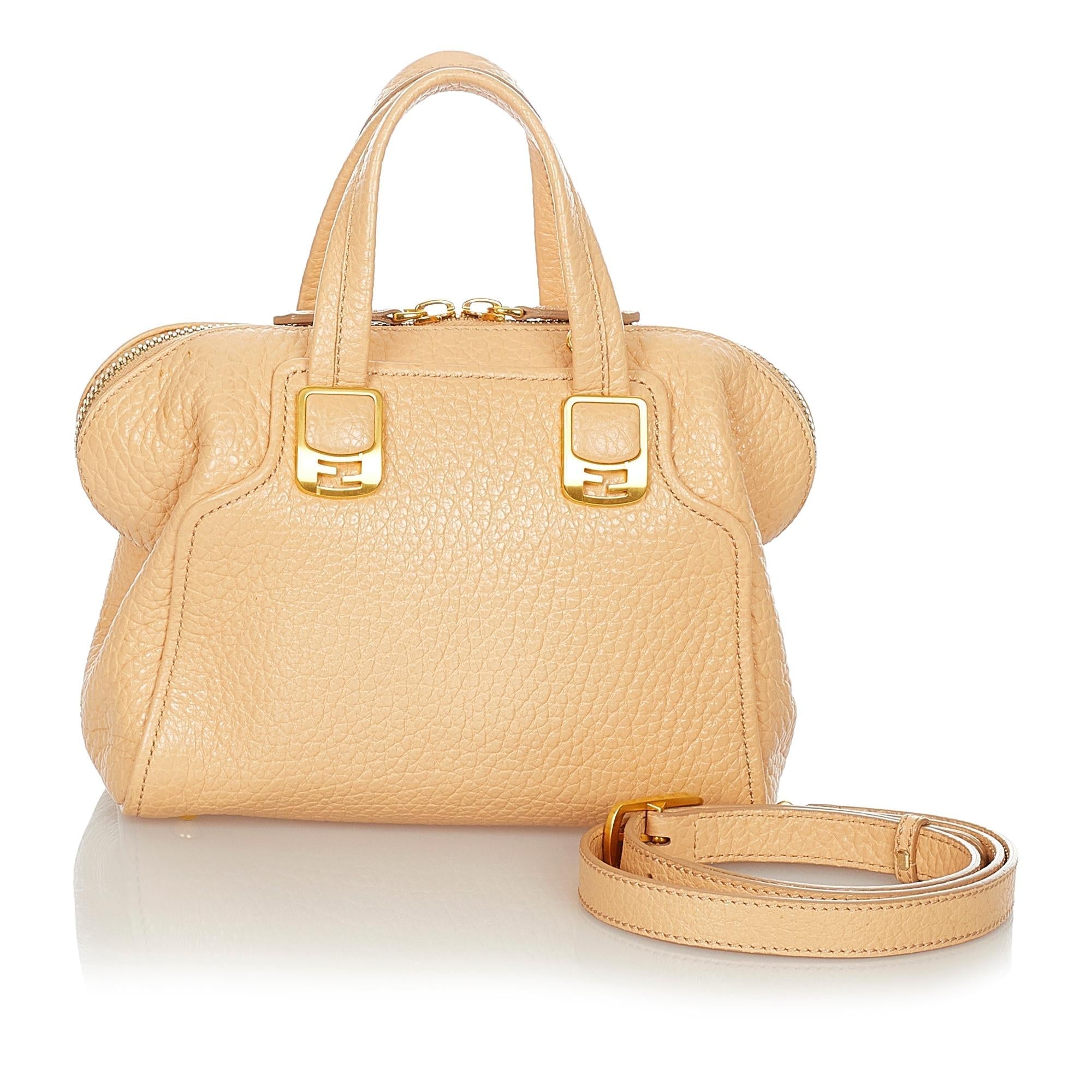 Fendi Chameleon Leather Satchel (SHG-23547)