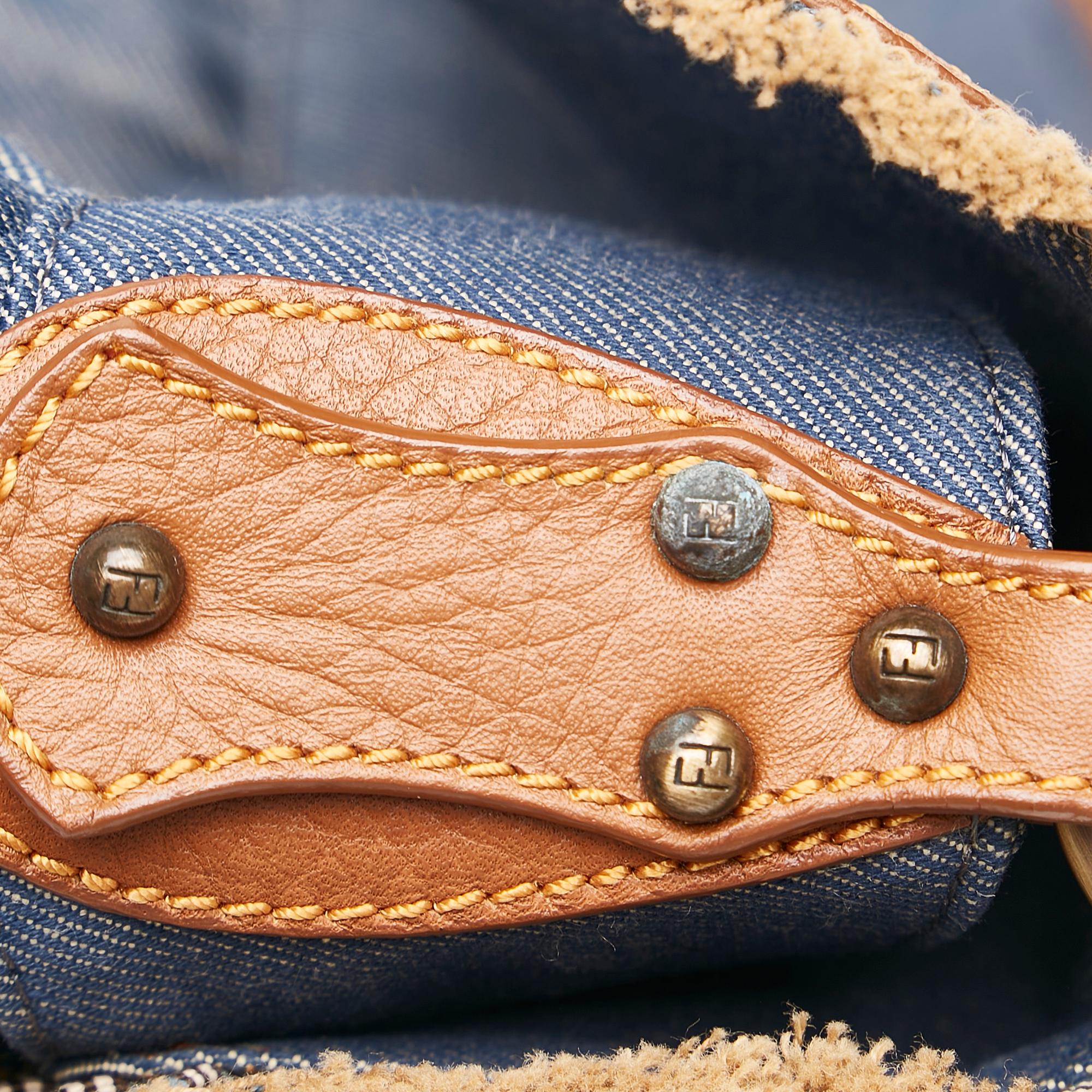 Fendi Chef Denim Shoulder Bag (SHG-34283)