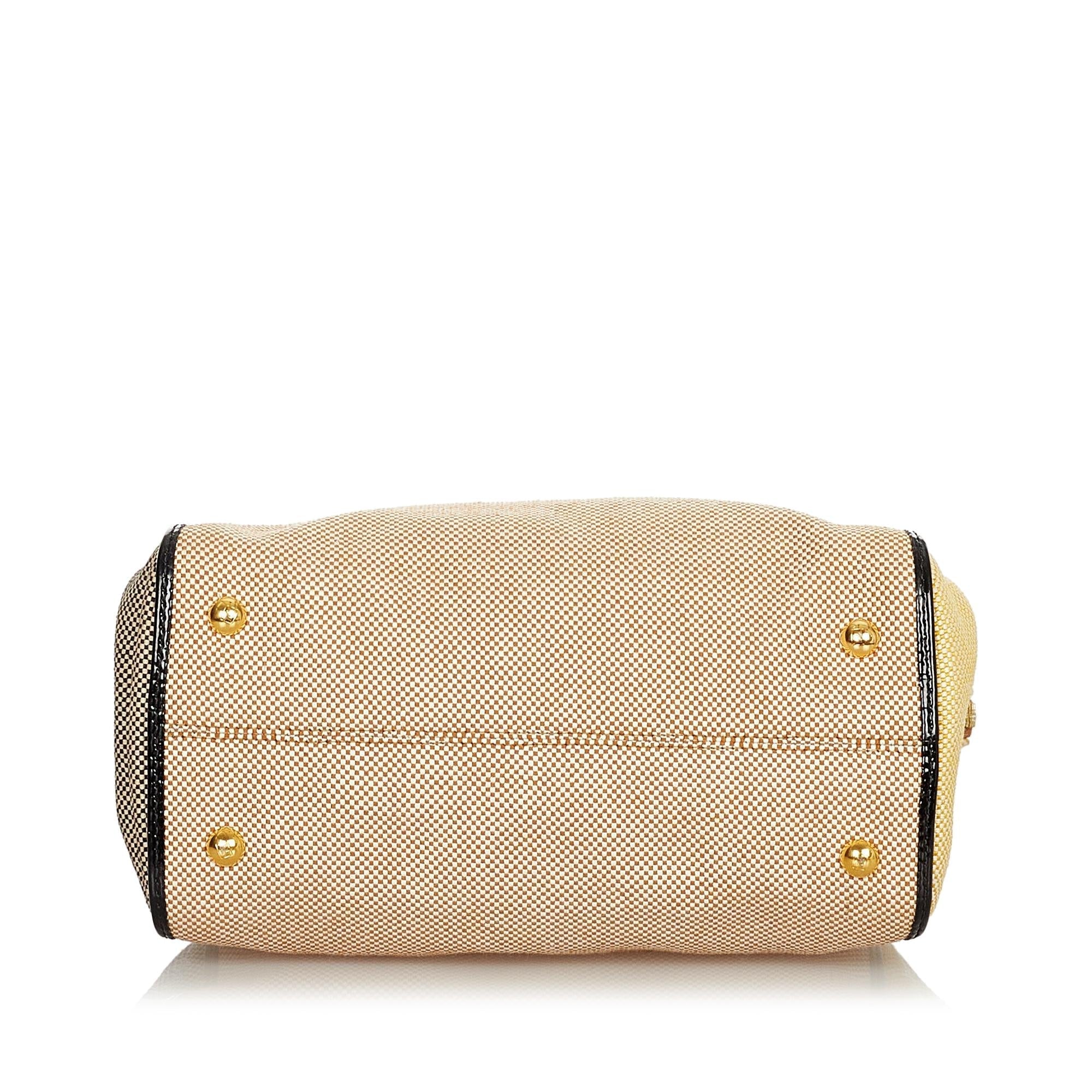 Fendi Colorblock Canvas Chameleon Handbag (SHG-24876)