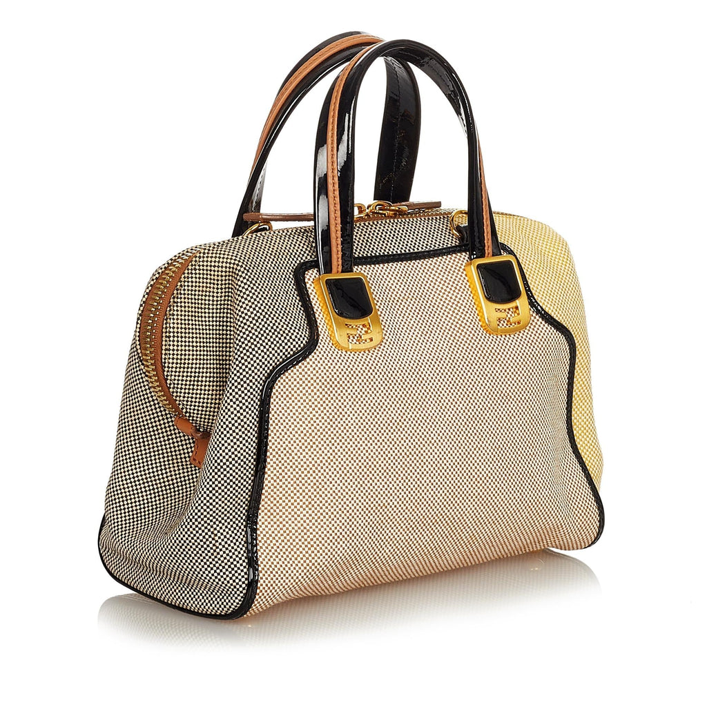 Fendi Colorblock Canvas Chameleon Handbag (SHG-24876)