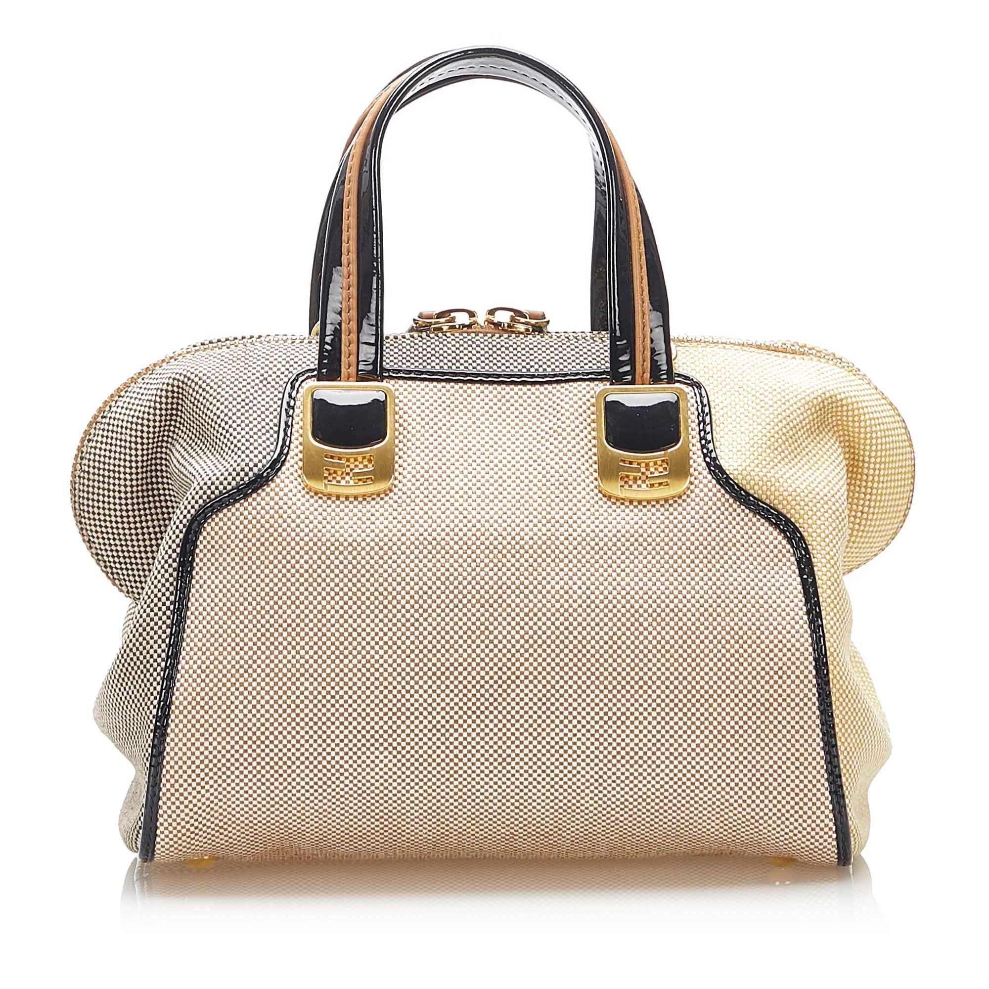 Fendi Colorblock Canvas Chameleon (SHG-22352)