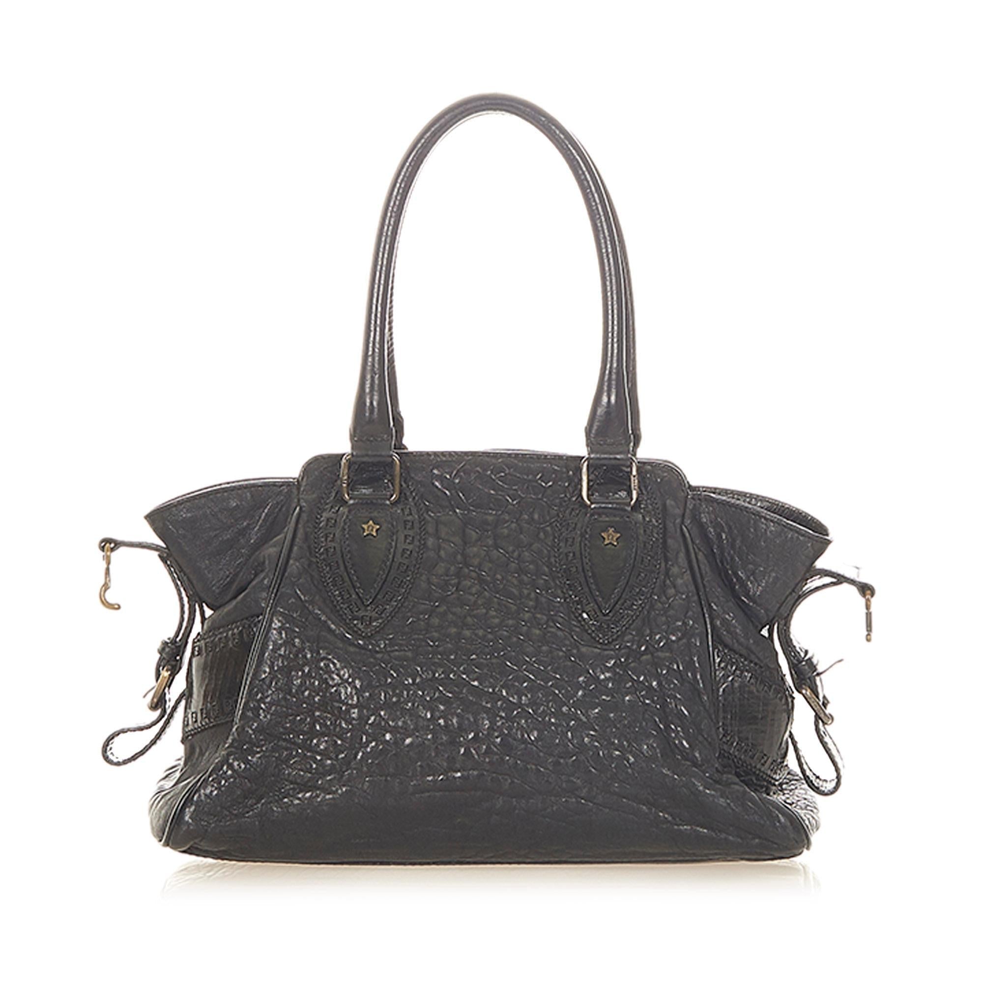Fendi Etniko Leather Handbag (SHG-31662)