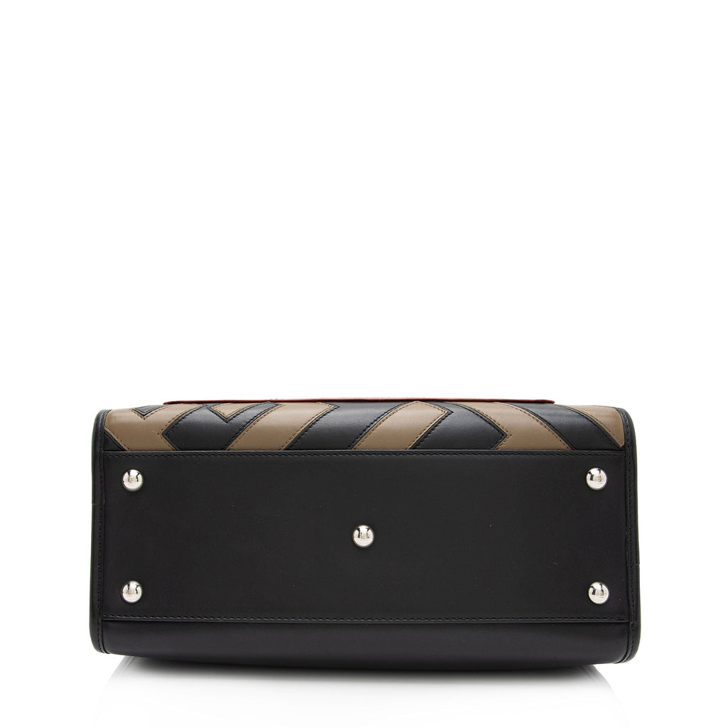 Fendi FF Calfskin Century Runaway Small Tote (SHF-6Kw03X)