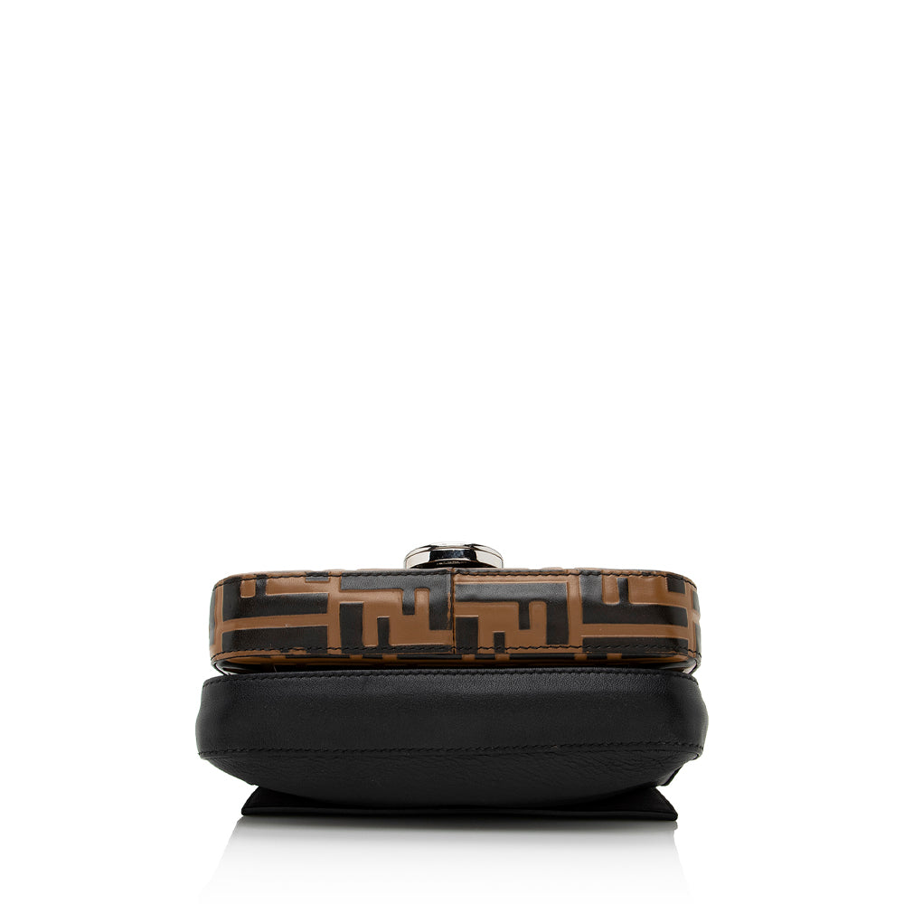 Fendi FF Embossed Calfskin Double Micro Baguette Bag (SHF-22023)