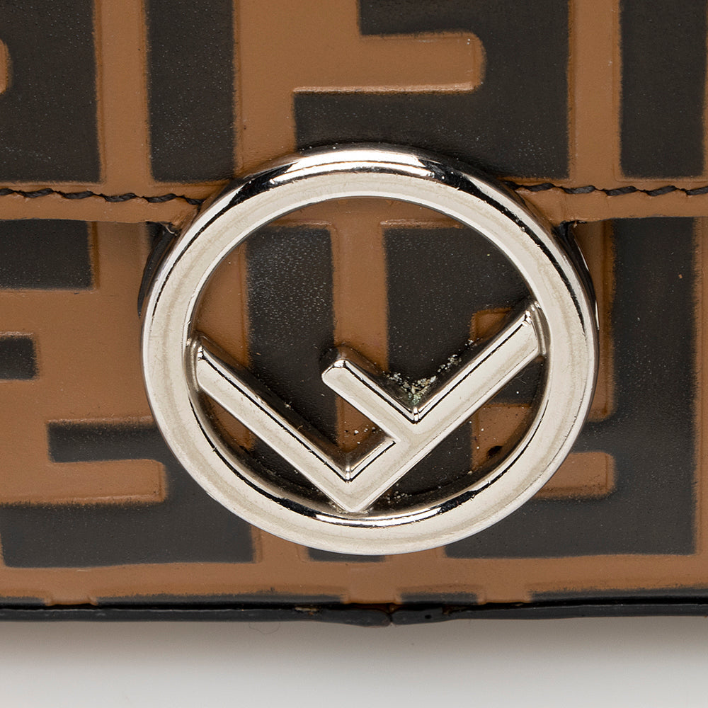 Fendi FF Embossed Calfskin Double Micro Baguette Bag (SHF-22023)