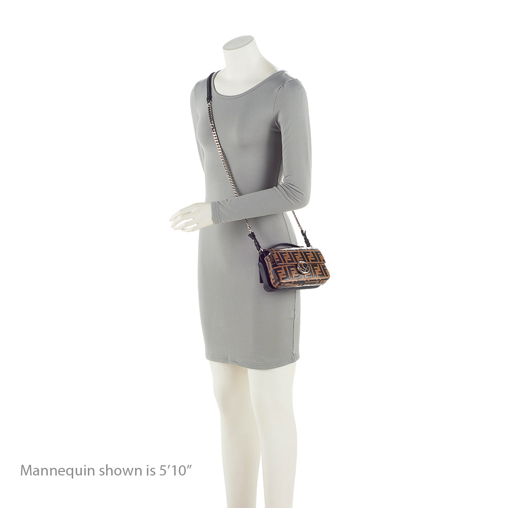 Fendi FF Embossed Calfskin Double Micro Baguette Bag (SHF-22023)