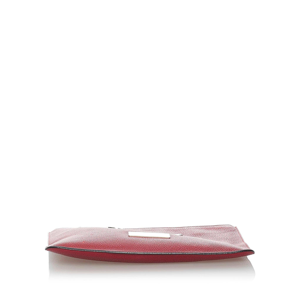 Fendi Face Leather Clutch Bag (SHG-31207)