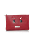 Fendi Face Leather Clutch Bag (SHG-31207)