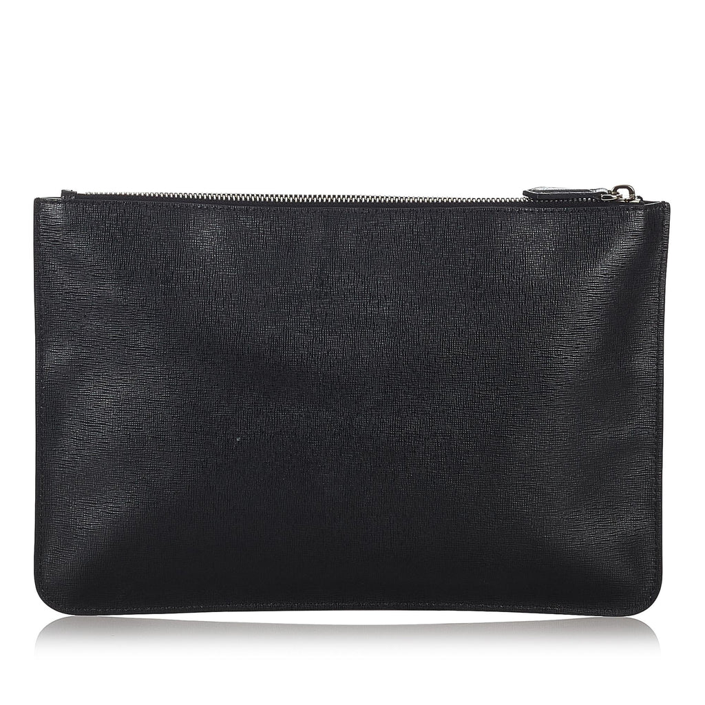Fendi Karlito Leather Clutch Bag (SHG-26787)
