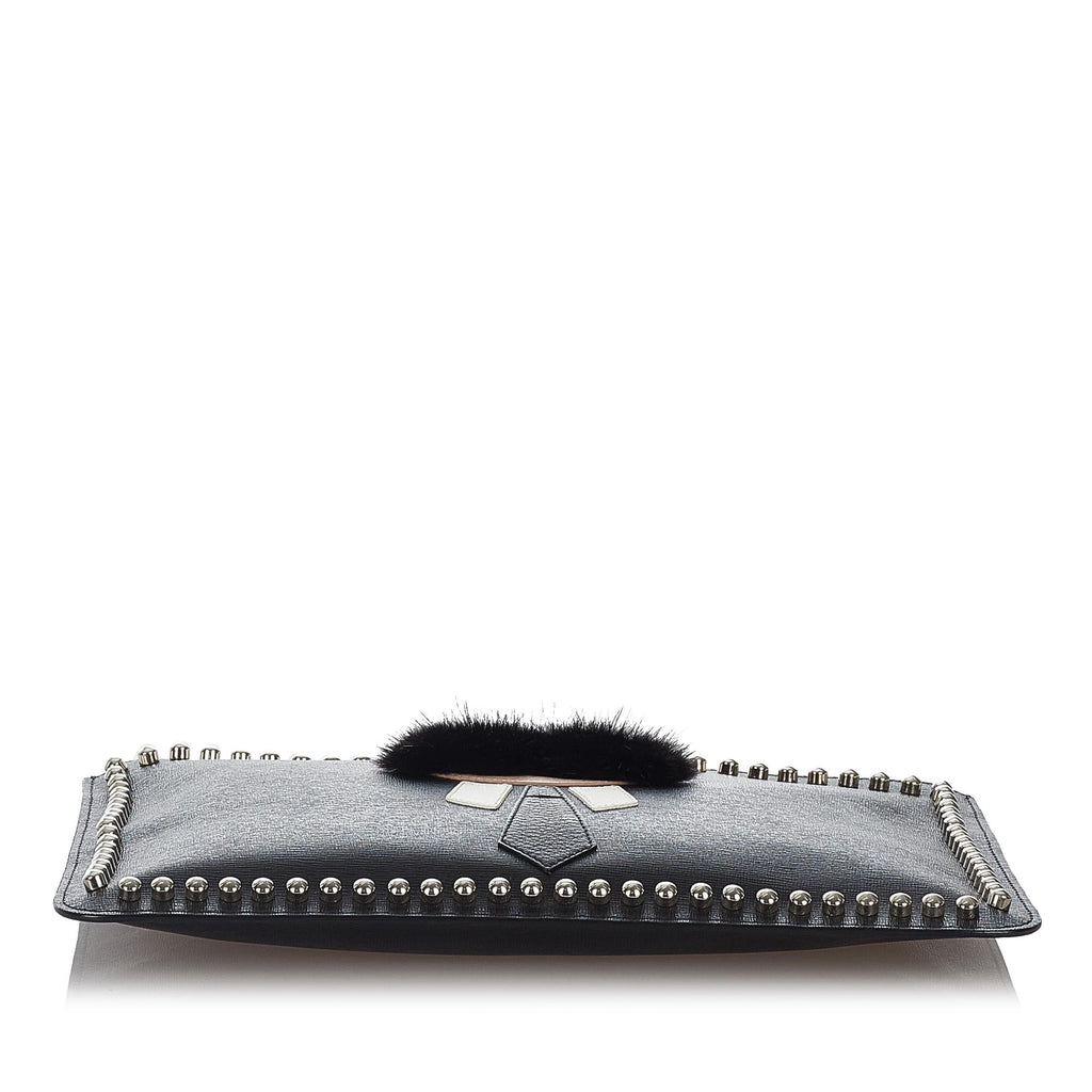 Fendi Karlito Leather Clutch Bag (SHG-26787)
