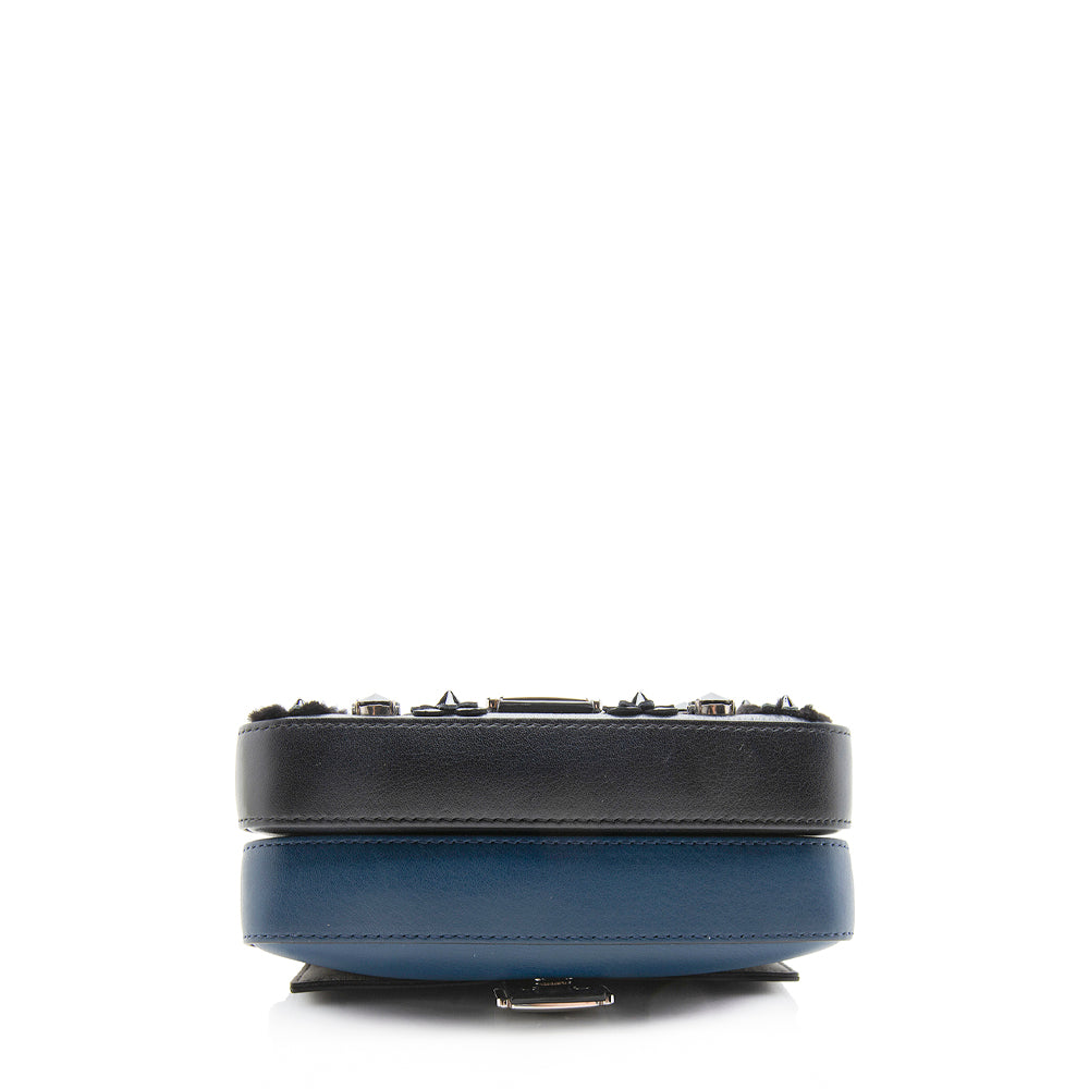 Fendi Leather Flowerland Micro Double Baguette Shoulder Bag (SHF-11505)