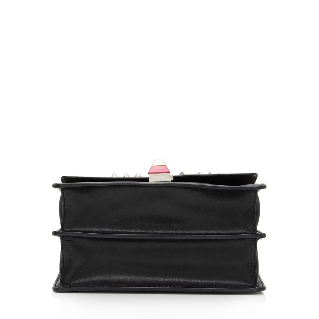 Fendi Leather Studded Kan I Small Shoulder Bag (SHF-HruO3c)