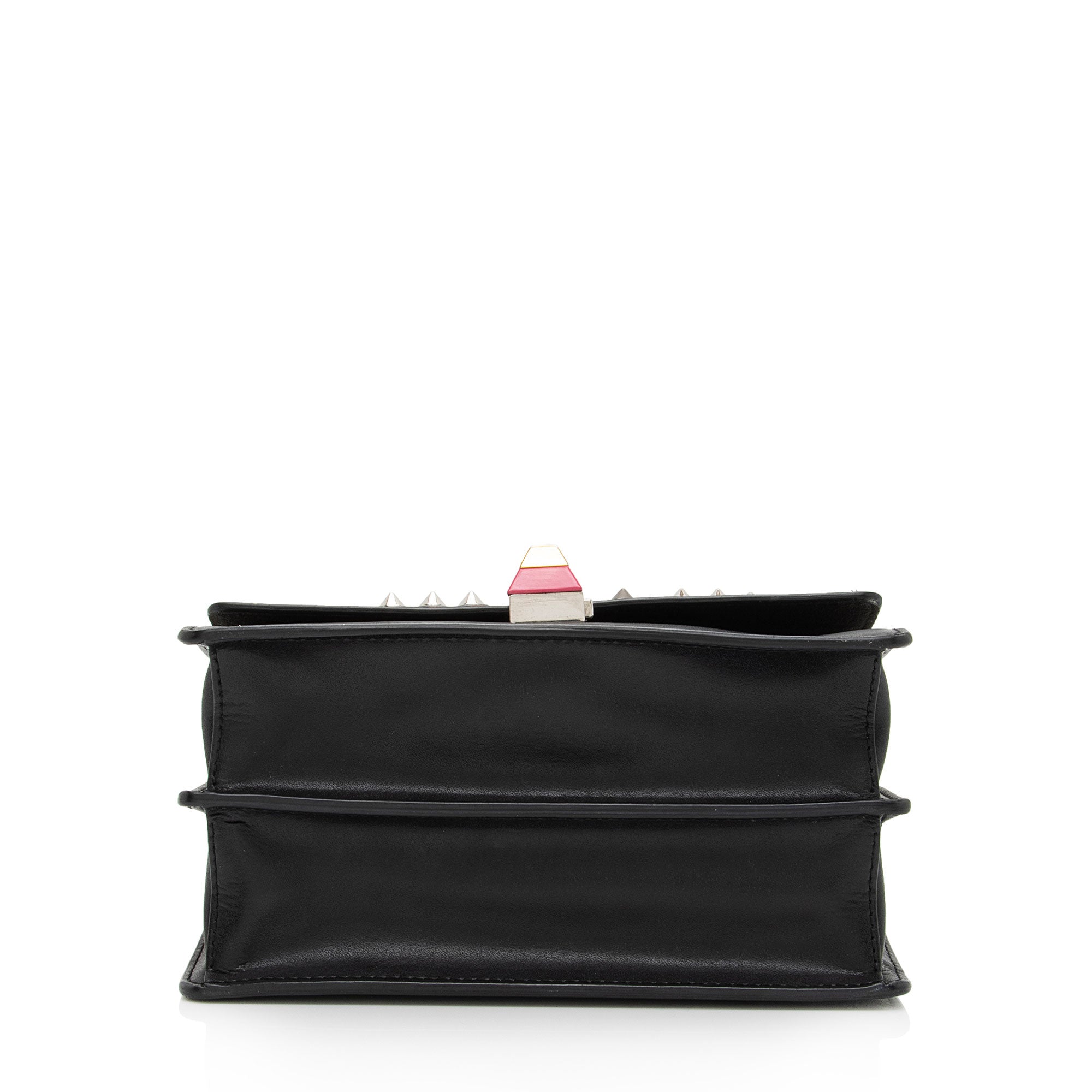 Fendi Leather Studded Kan I Small Shoulder Bag (SHF-HruO3c)