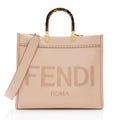 Fendi Leather Sunshine Medium Shopper Tote (SHF-TLlb2r)