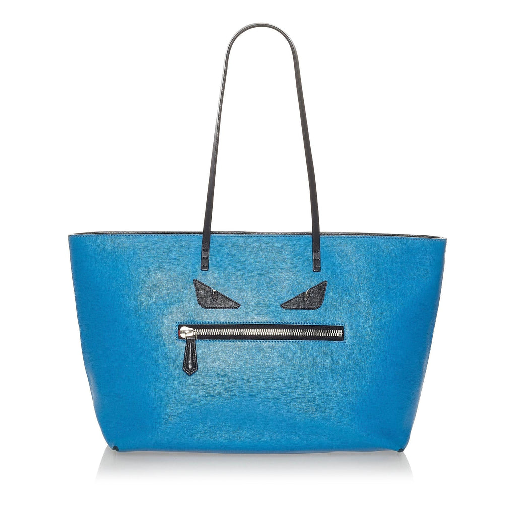 Fendi Medium Monster Roll Leather Tote Bag (SHG-28115)