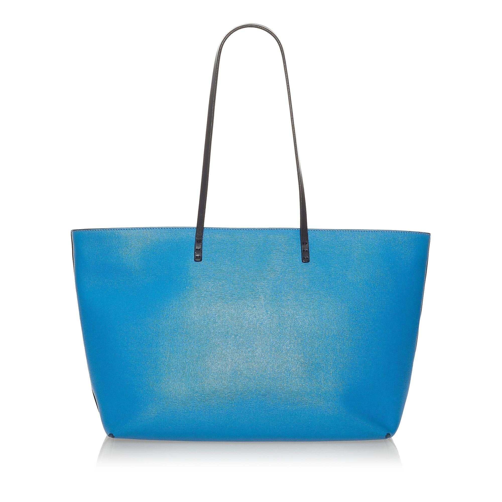 Fendi Medium Monster Roll Leather Tote Bag (SHG-txIAlj)