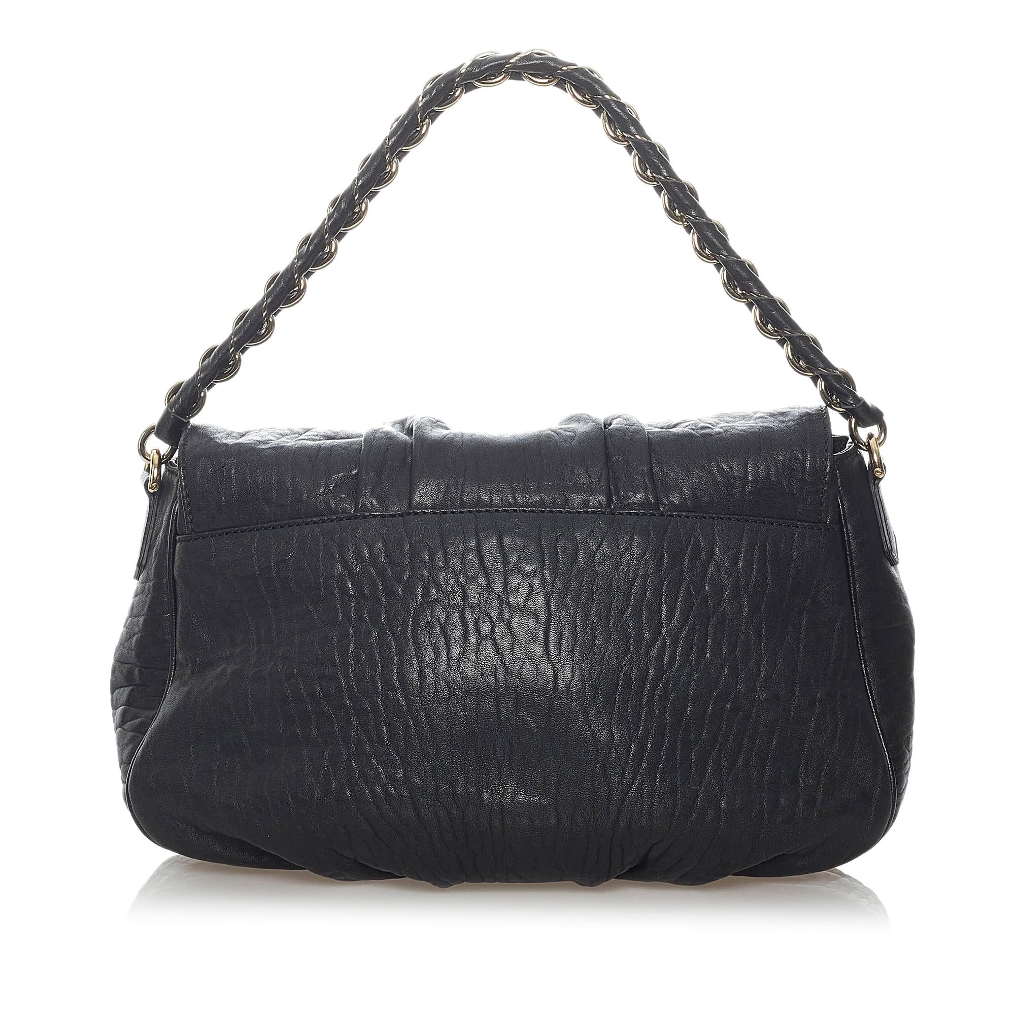 Fendi Mia Leather Shoulder Bag (SHG-30558)