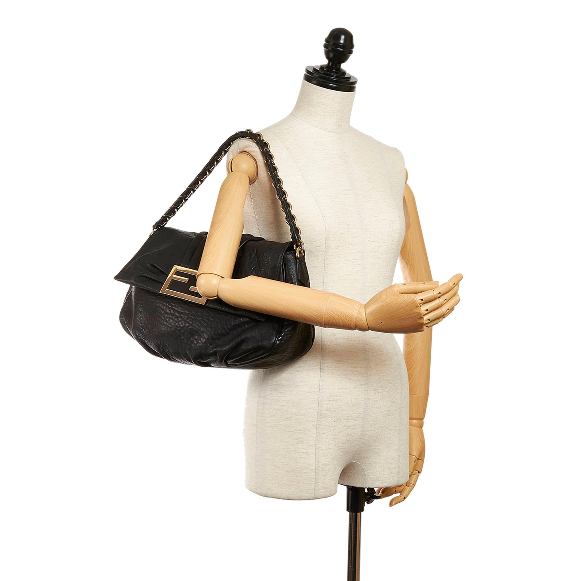 Fendi Mia Leather Shoulder Bag (SHG-30558)