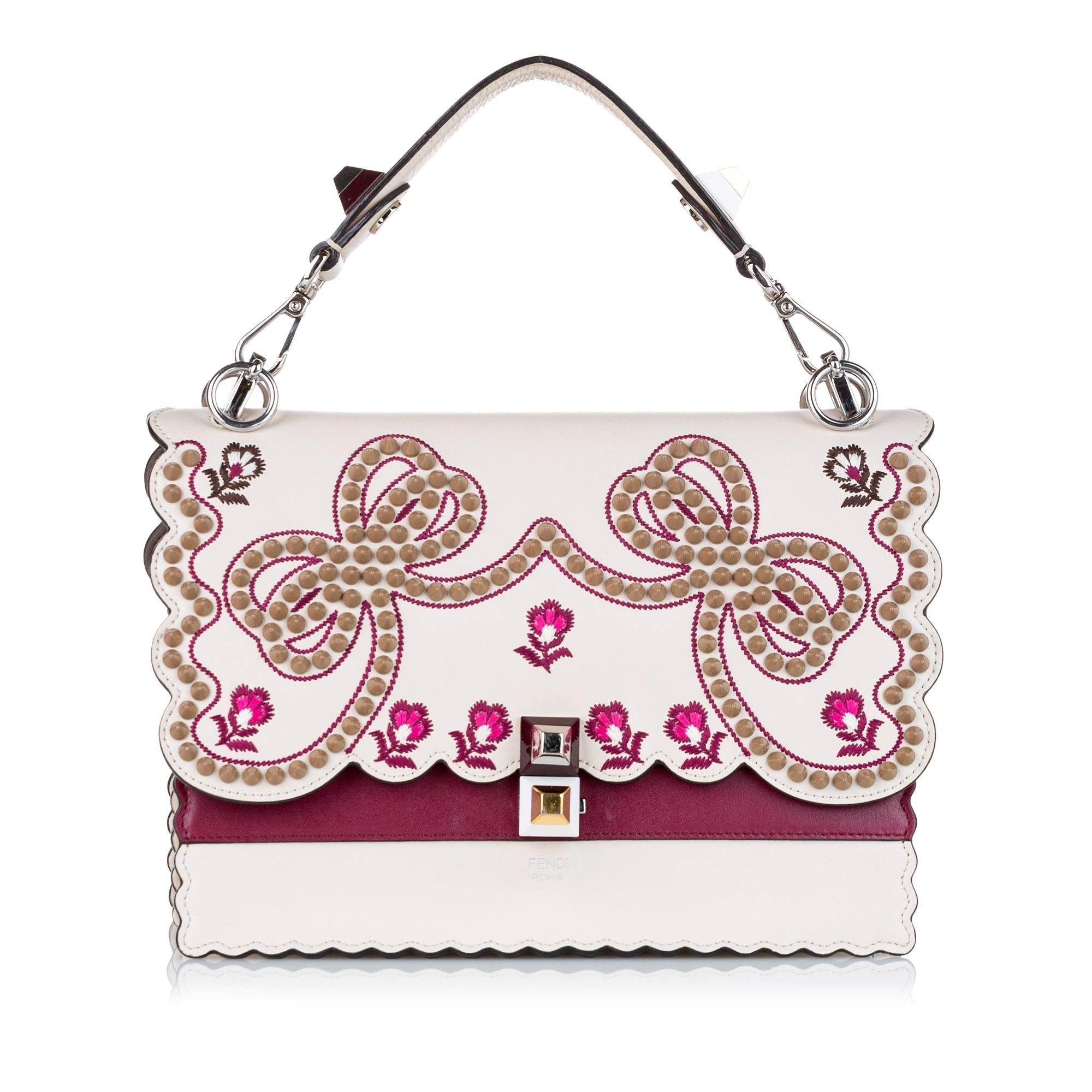 Fendi Mini Kan I Leather Satchel (SHG-32465)