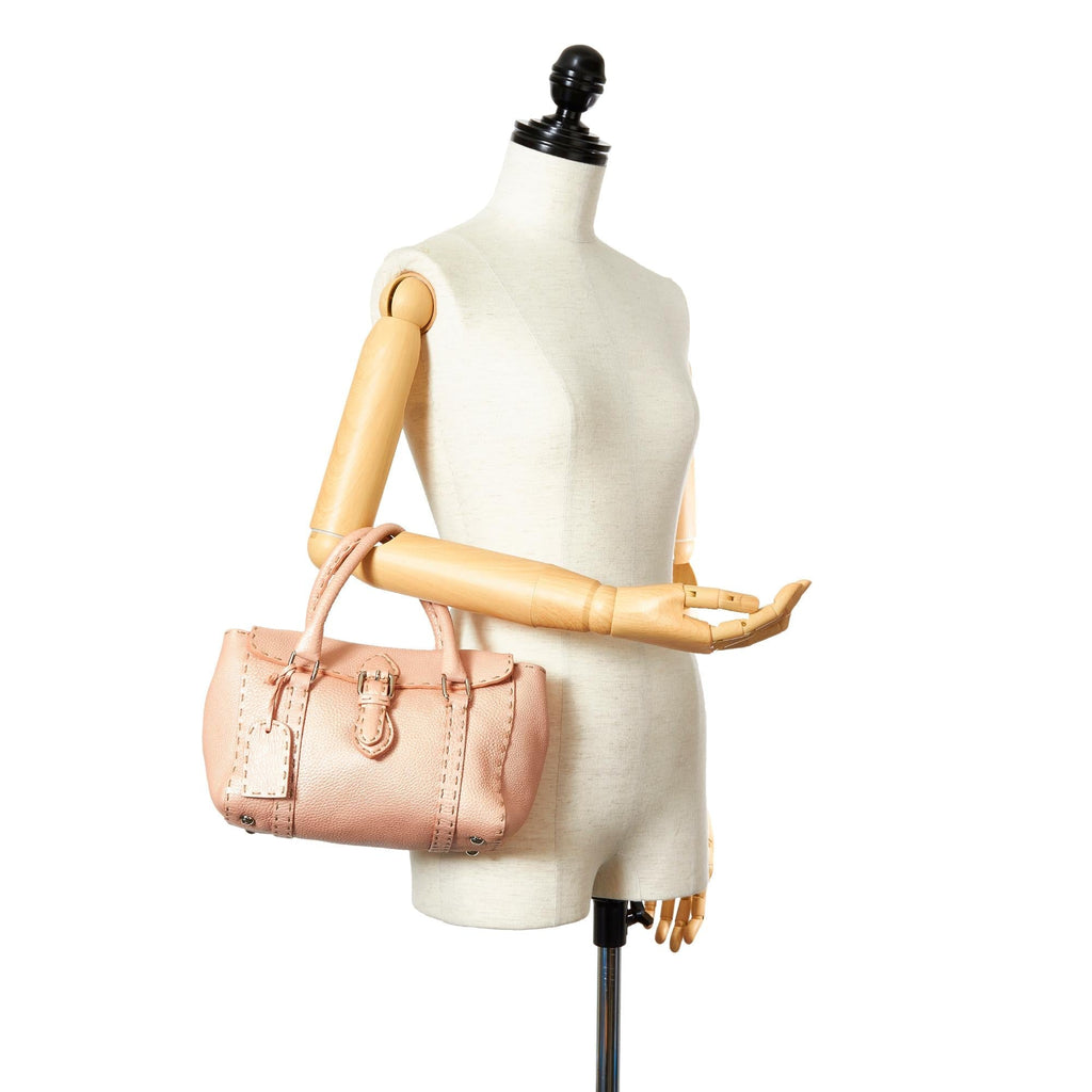 Fendi Mini Selleria Linda Leather Handbag (SHG-26701)