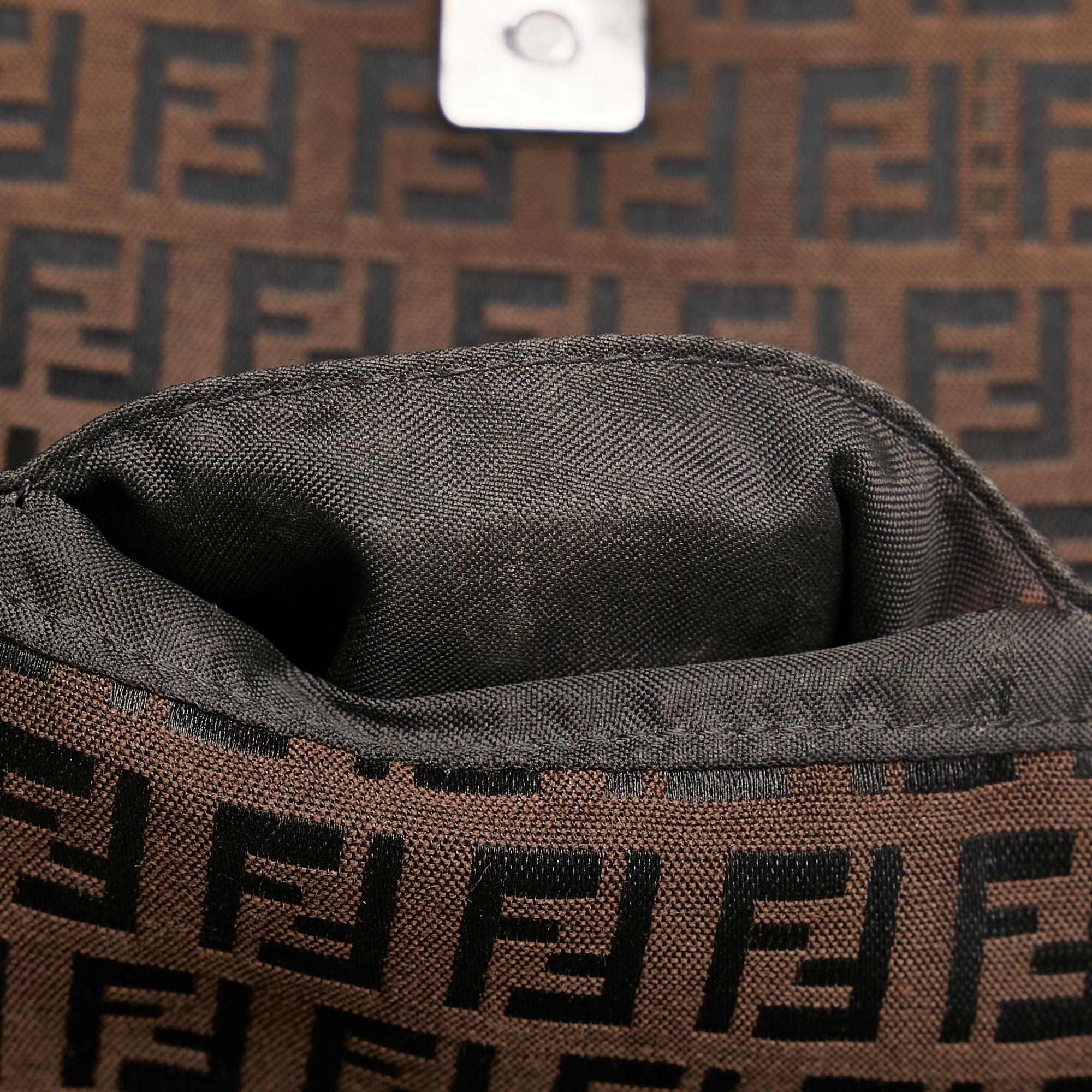 Fendi Mini Zucchino Canvas Mamma Baguette (SHG-28605)