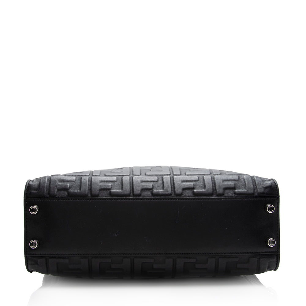 Fendi Nappa Embossed FF 1974 Peekaboo X Lite Bag (SHF-20545)