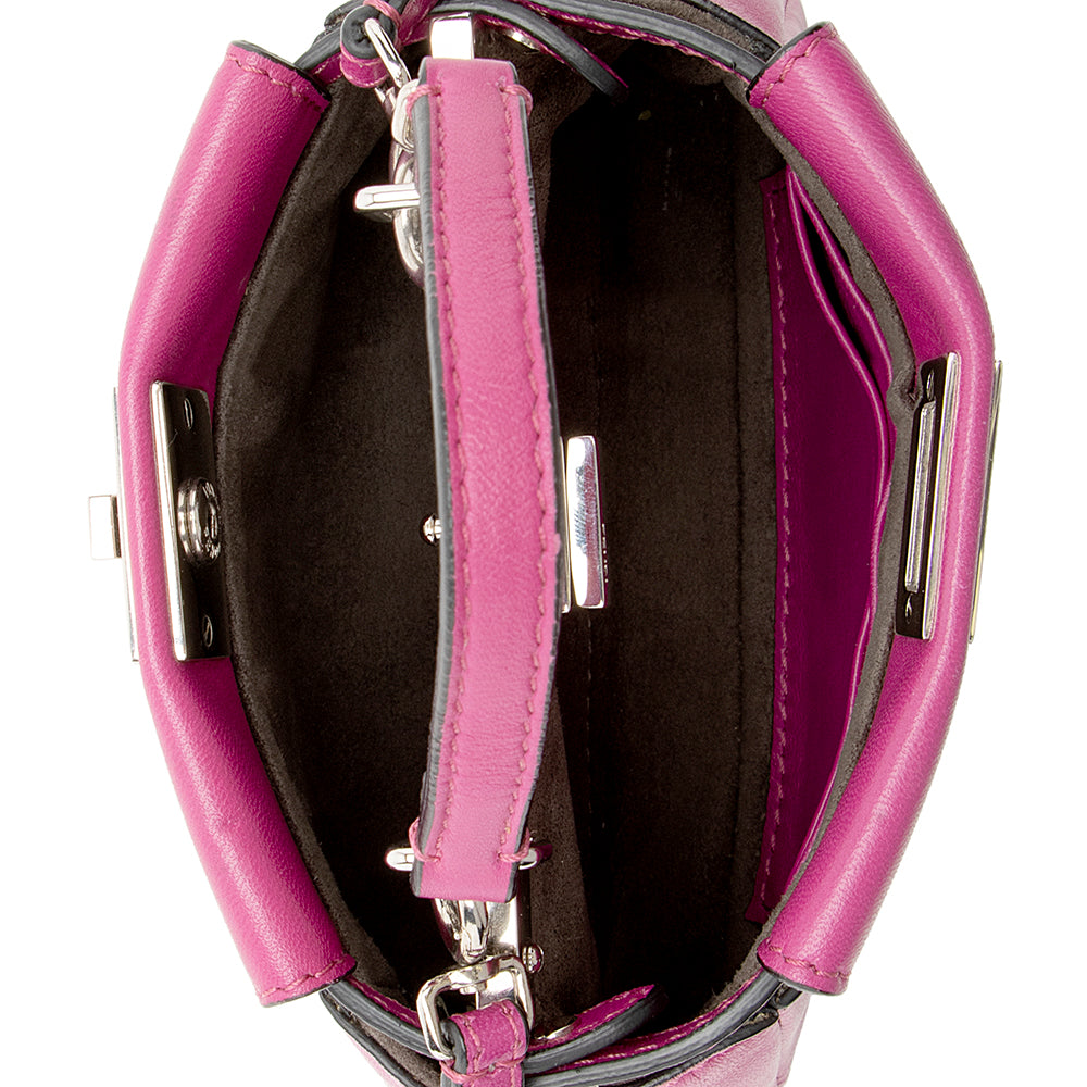 Fendi Nappa Leather Peekaboo Micro Shoulder Bag (SHF-19846)