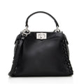 Fendi Nappa Leather Whipstitch Peekaboo Mini Shoulder Bag (SHF-19236)