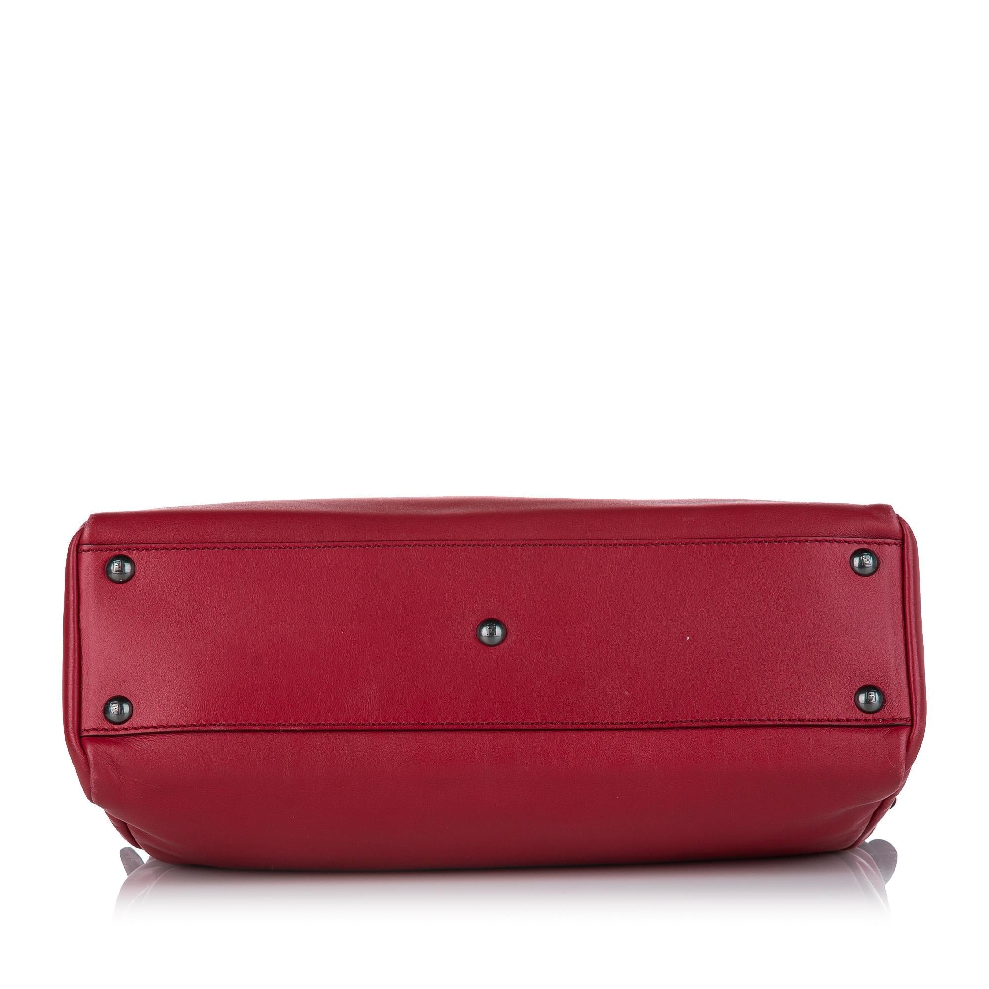 Fendi Peekaboo Leather Satchel (SHG-32461)