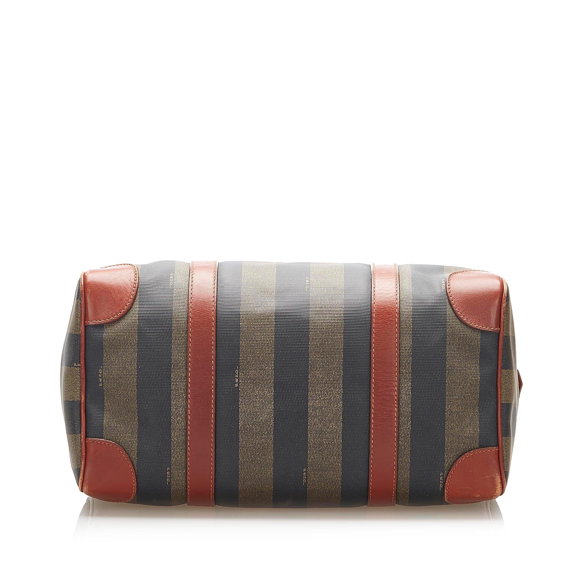 Fendi Pequin Boston Bag (SHG-22405)
