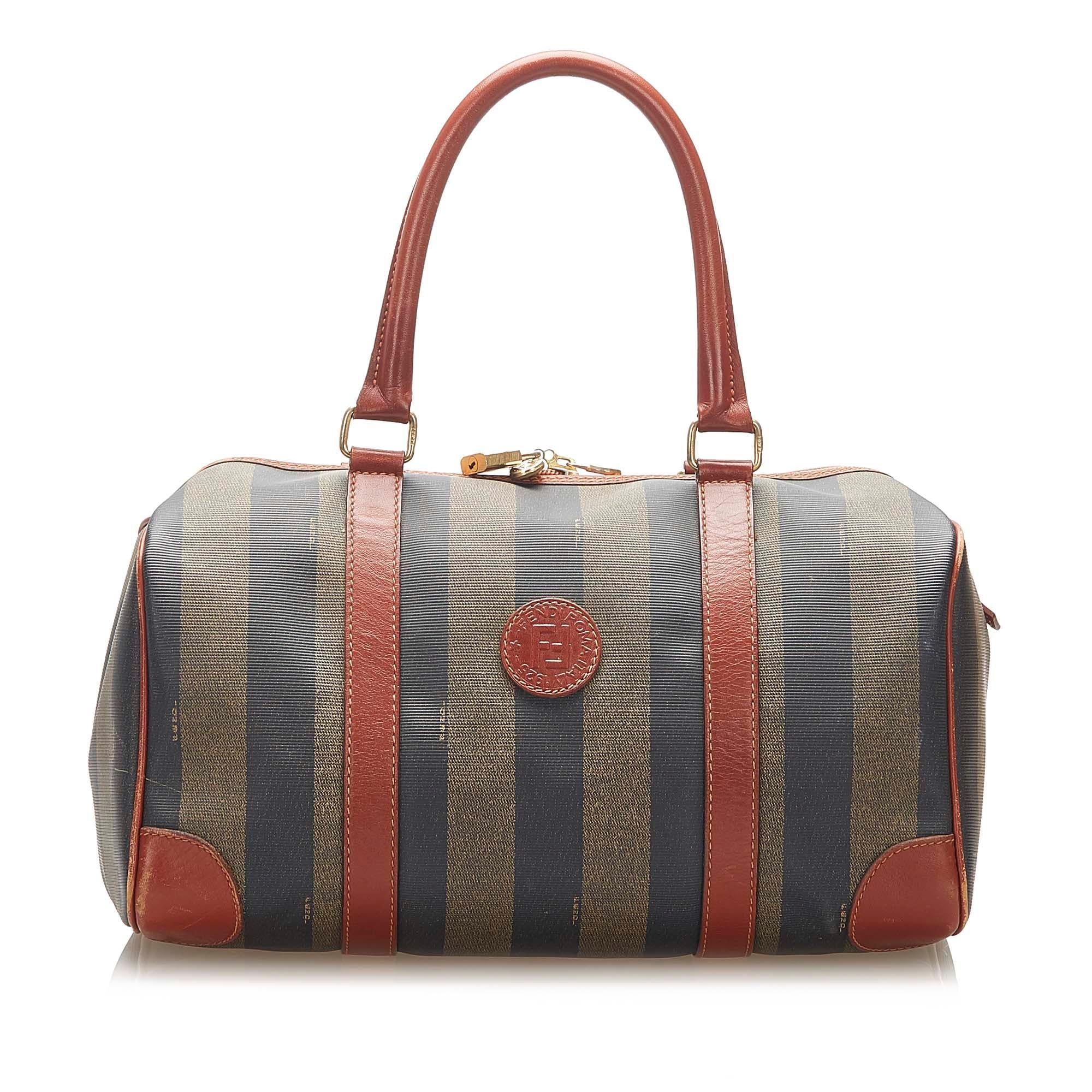 Fendi Pequin Boston Bag (SHG-22405)