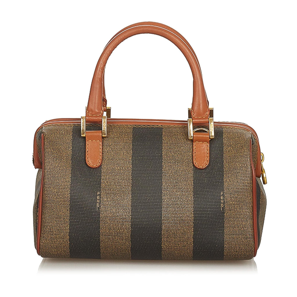 Fendi Pequin Boston Bag (SHG-26237)